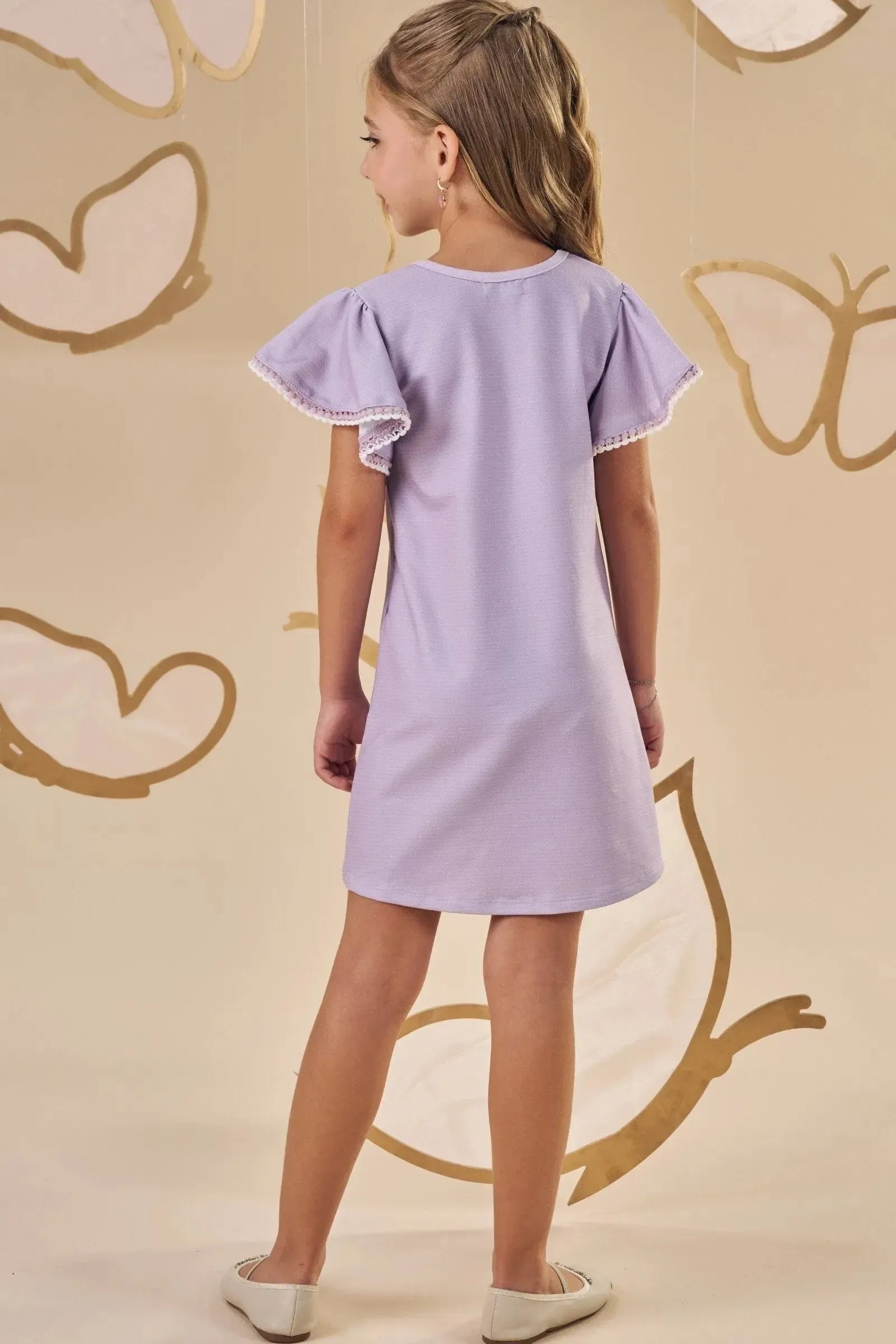 Vestido em Molecotton 88853 Infanti Infantil Menina
