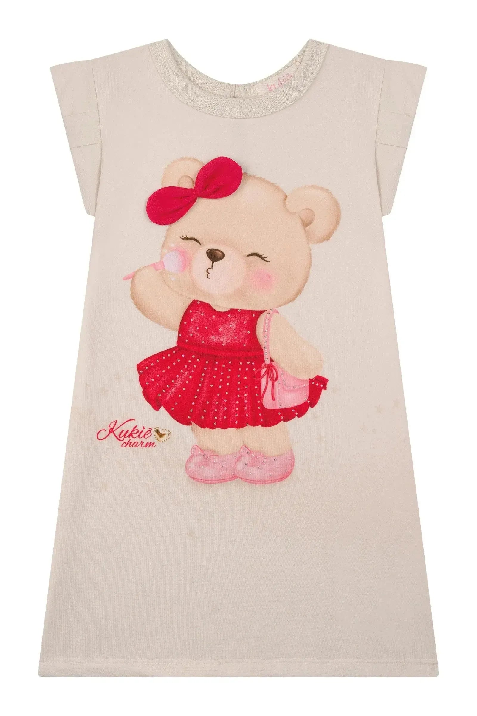 Vestido em Molecotton 88856 Kukiê Bebê Menina