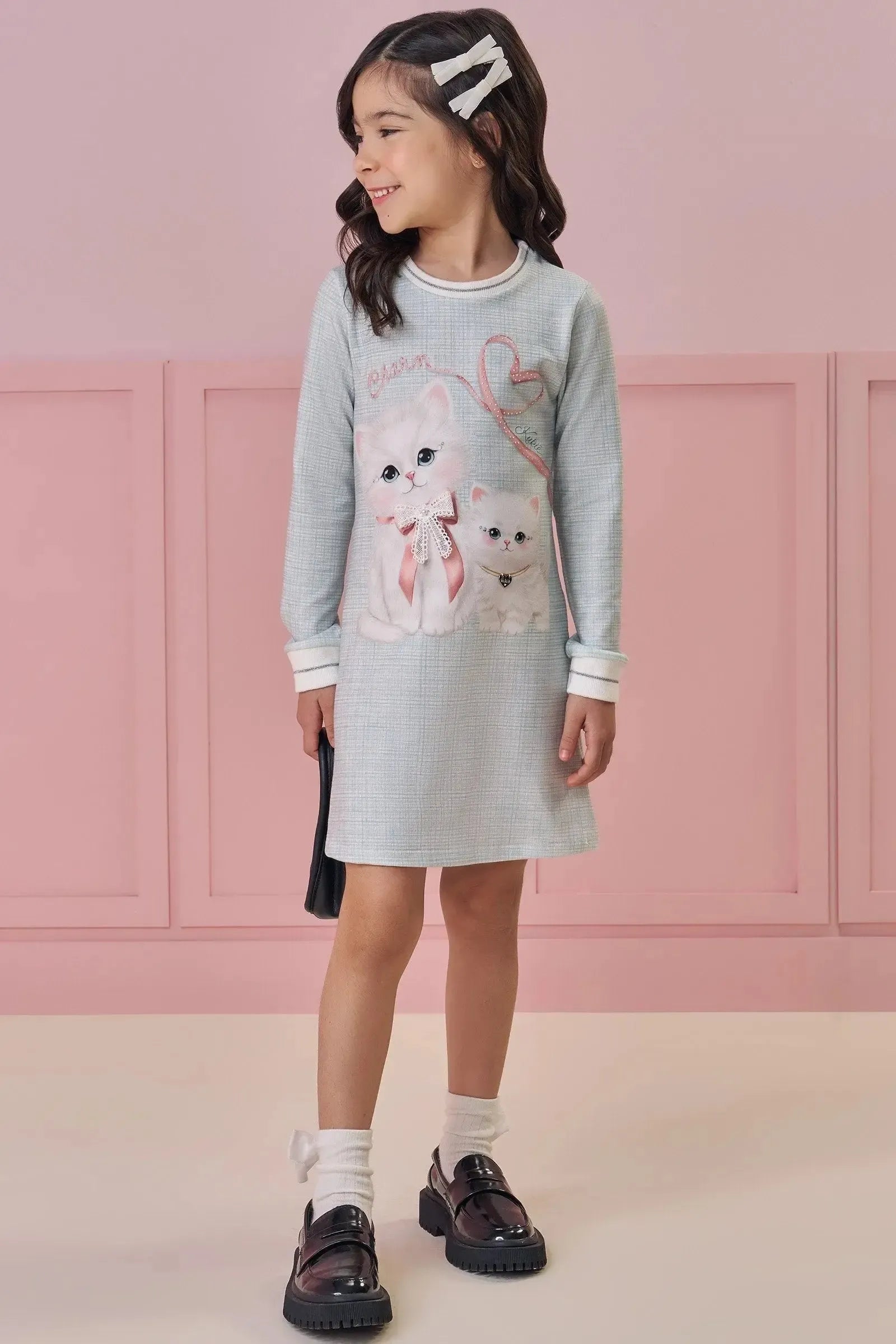 Vestido em Molecotton 92080 Kukiê Infantil Menina