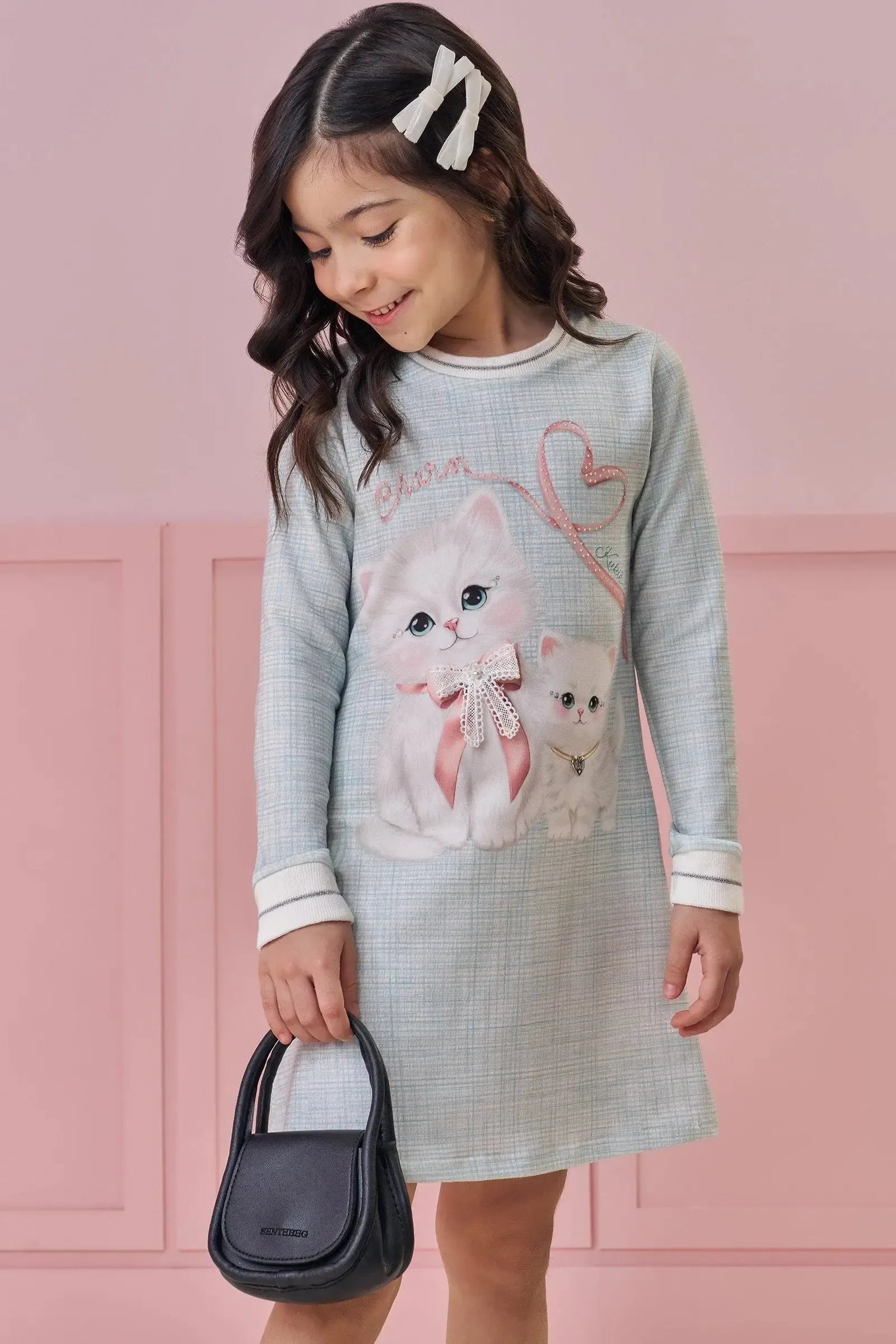 Vestido em Molecotton 92080 Kukiê Infantil Menina