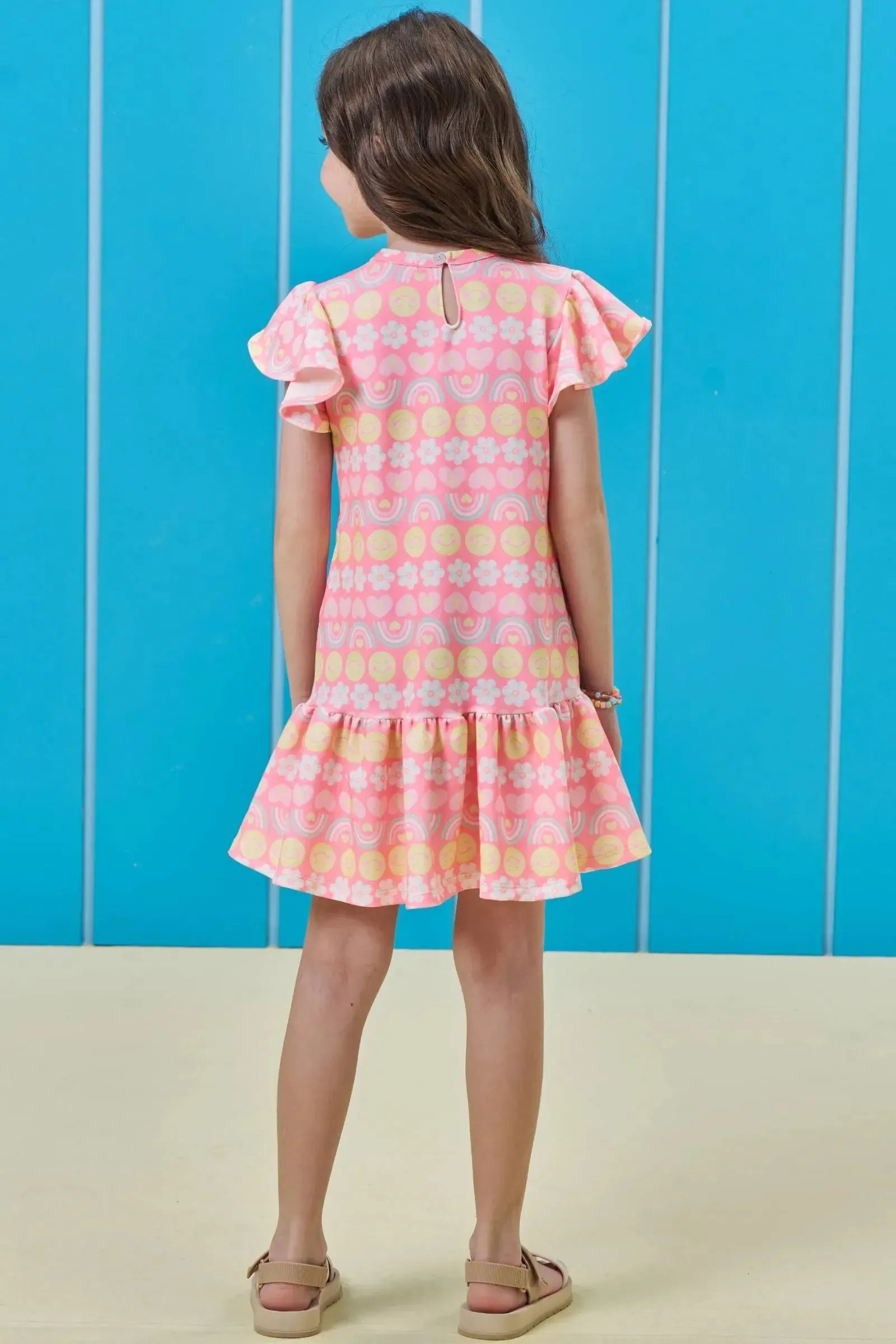 Vestido em Molecotton 95082 Kukiê Infantil Menina