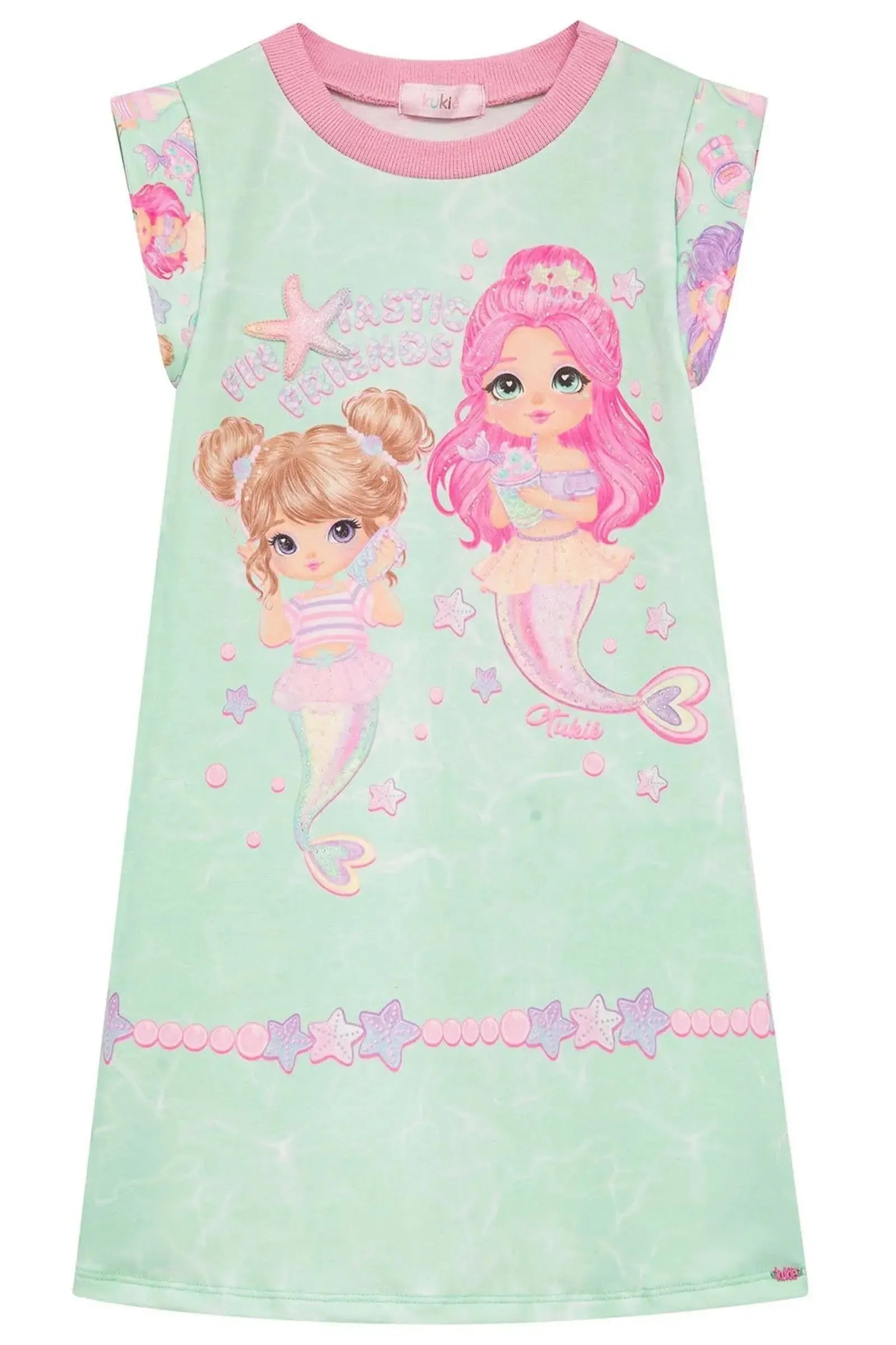 Vestido em Molecotton 95575 Kukiê Infantil Menina