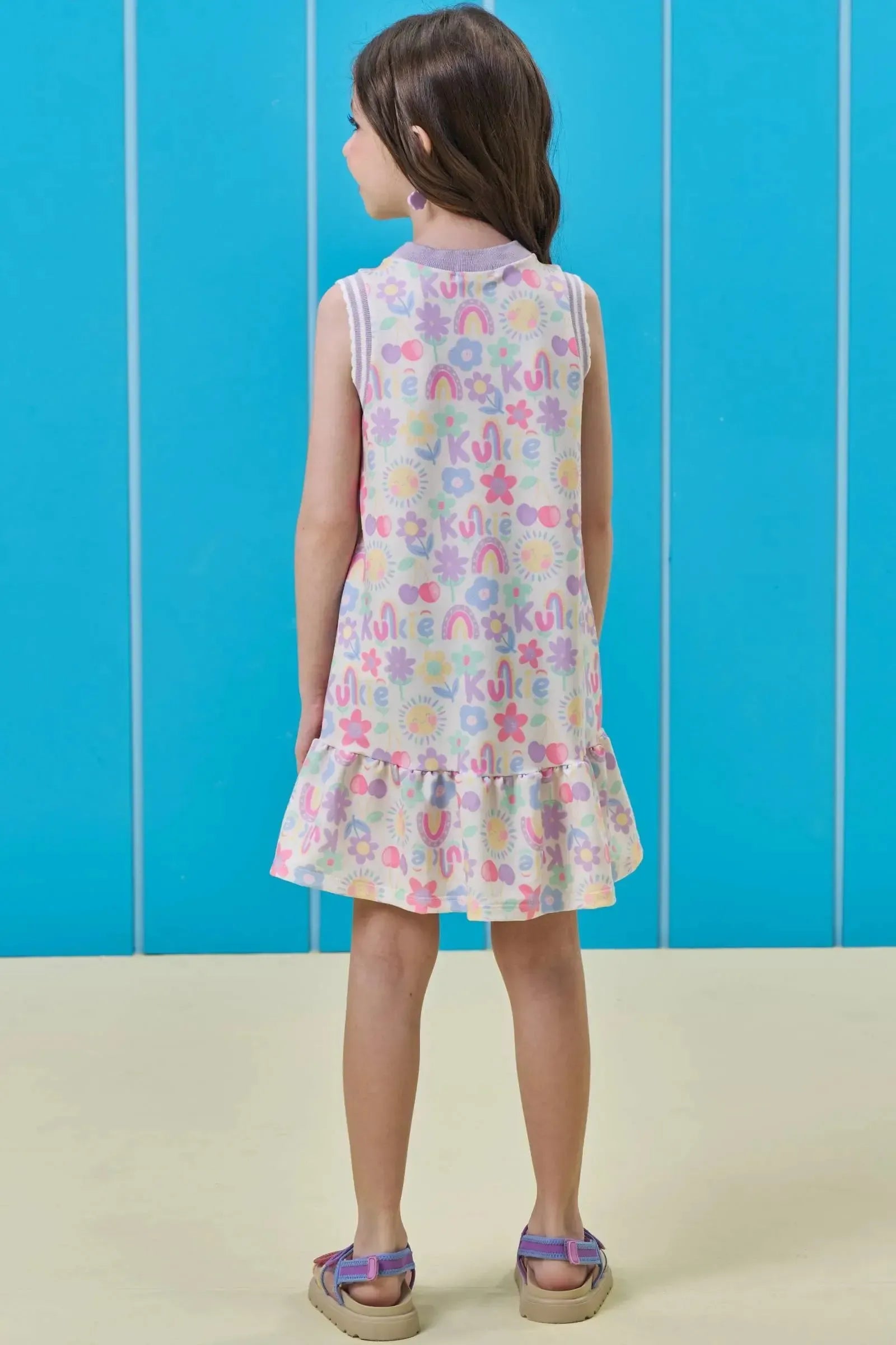 Vestido em Molecotton 95966 Kukiê Infantil Menina