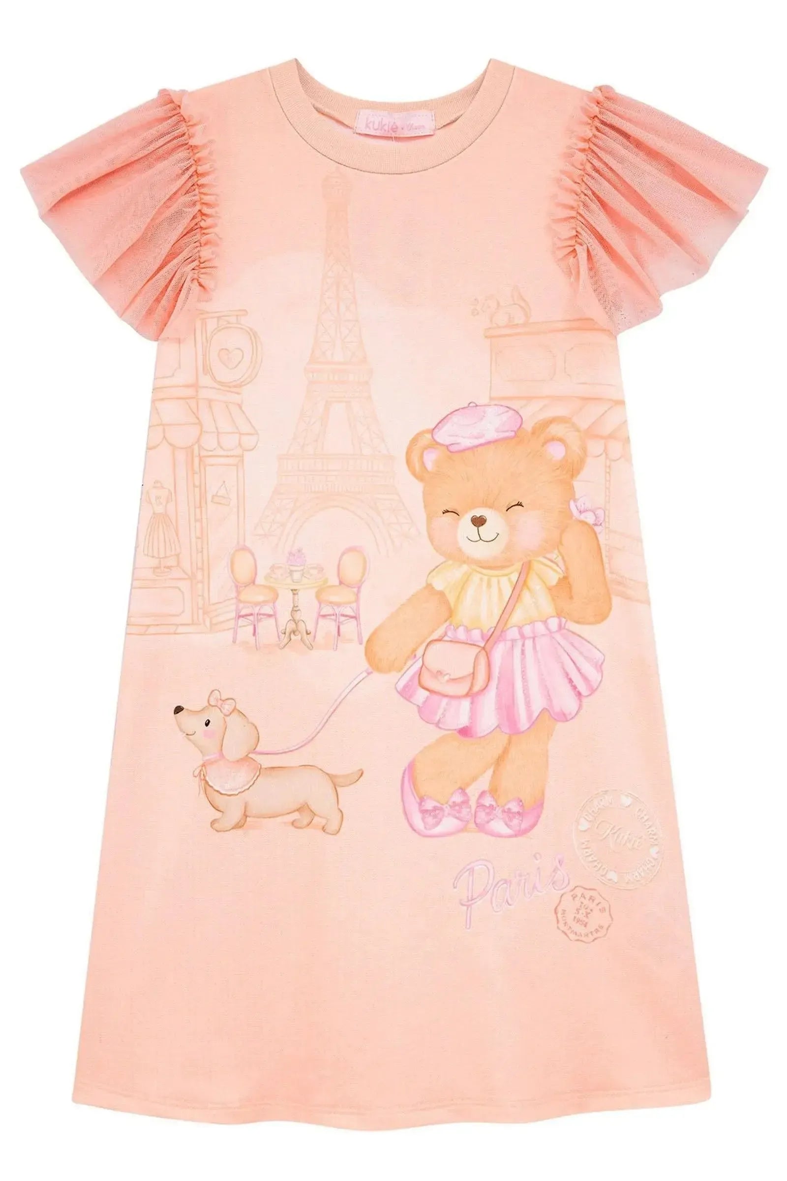 Vestido em Molecotton 96519 Kukiê Infantil Menina