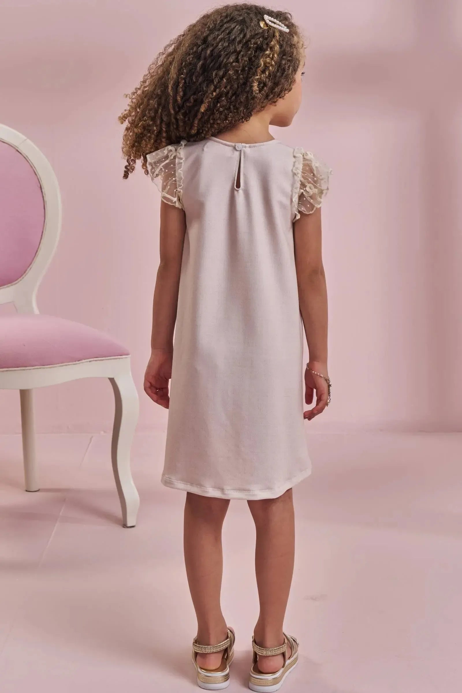 Vestido em Molecotton 97899 Kukiê Infantil Menina