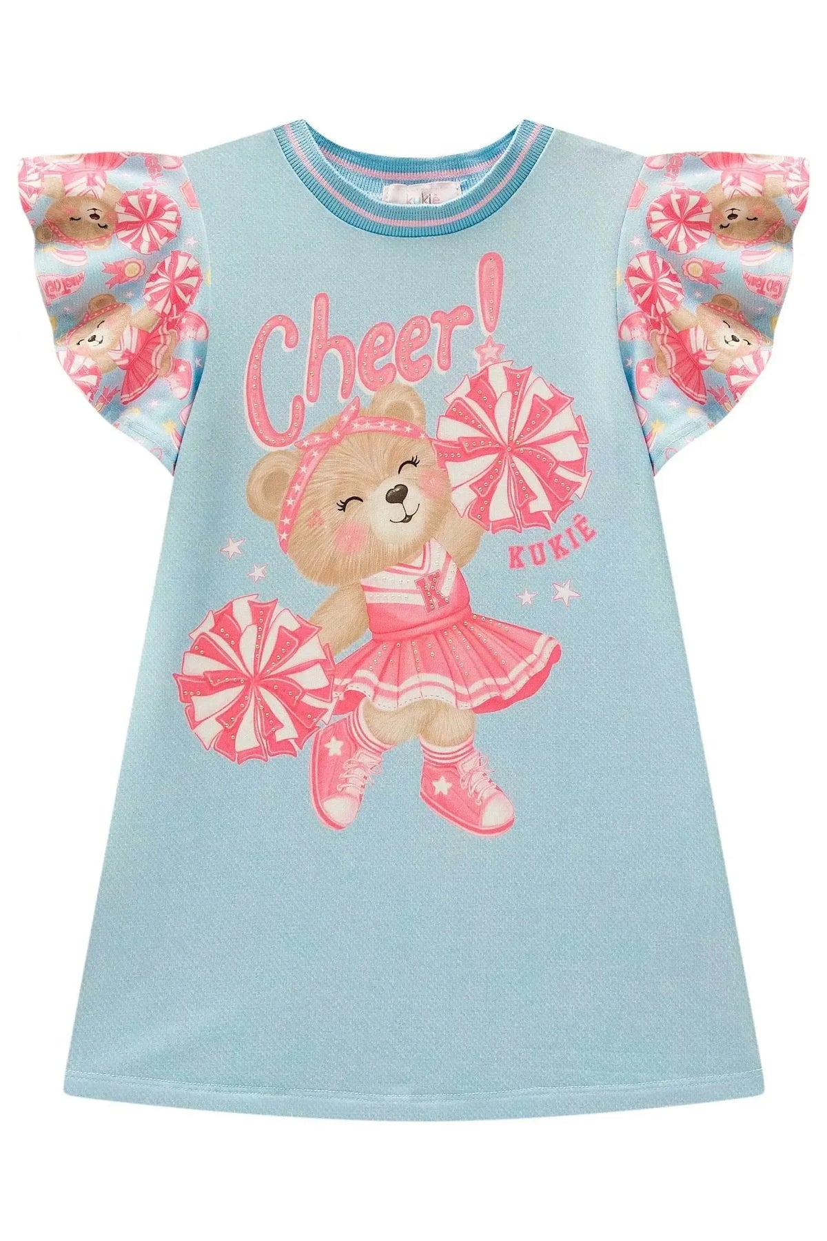 Vestido em Molecotton 98351 Kukiê Infantil Menina
