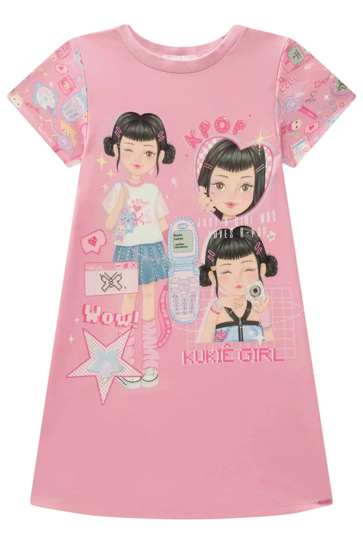 Vestido em Molecotton 98753 Kukiê Infantil Menina