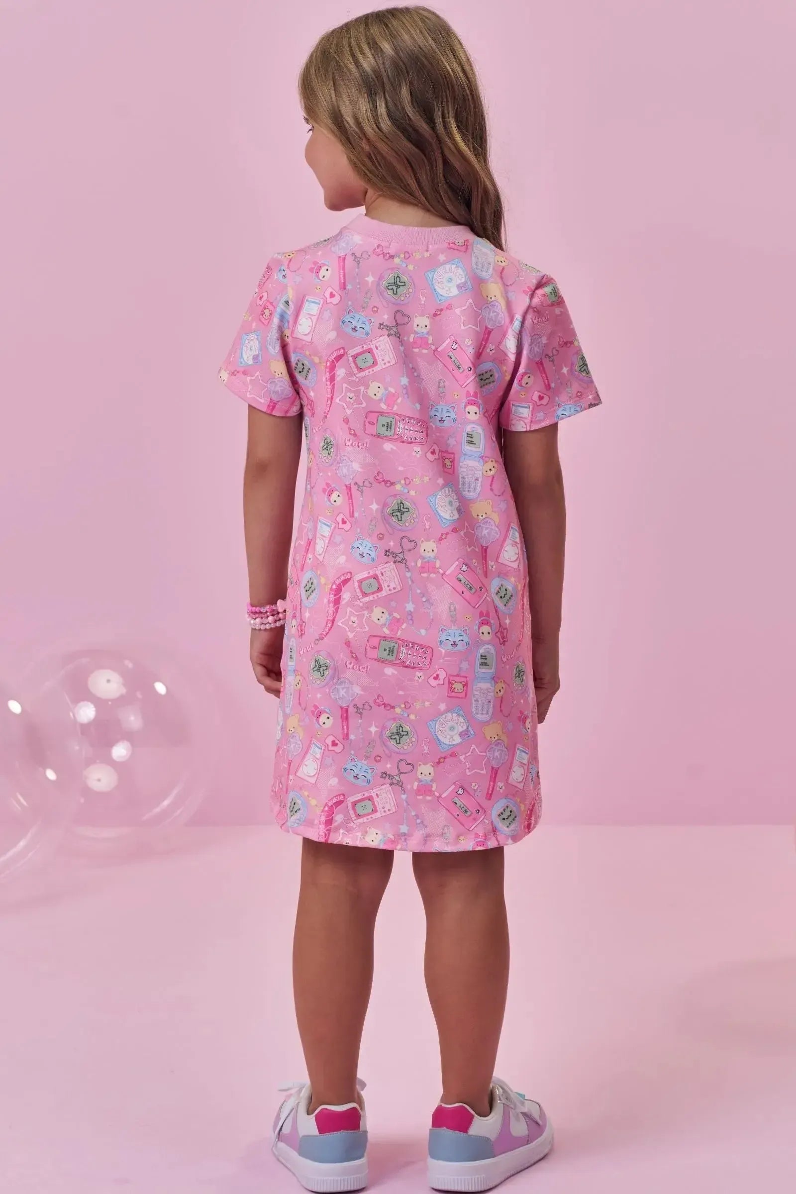 Vestido em Molecotton 98753 Kukiê Infantil Menina