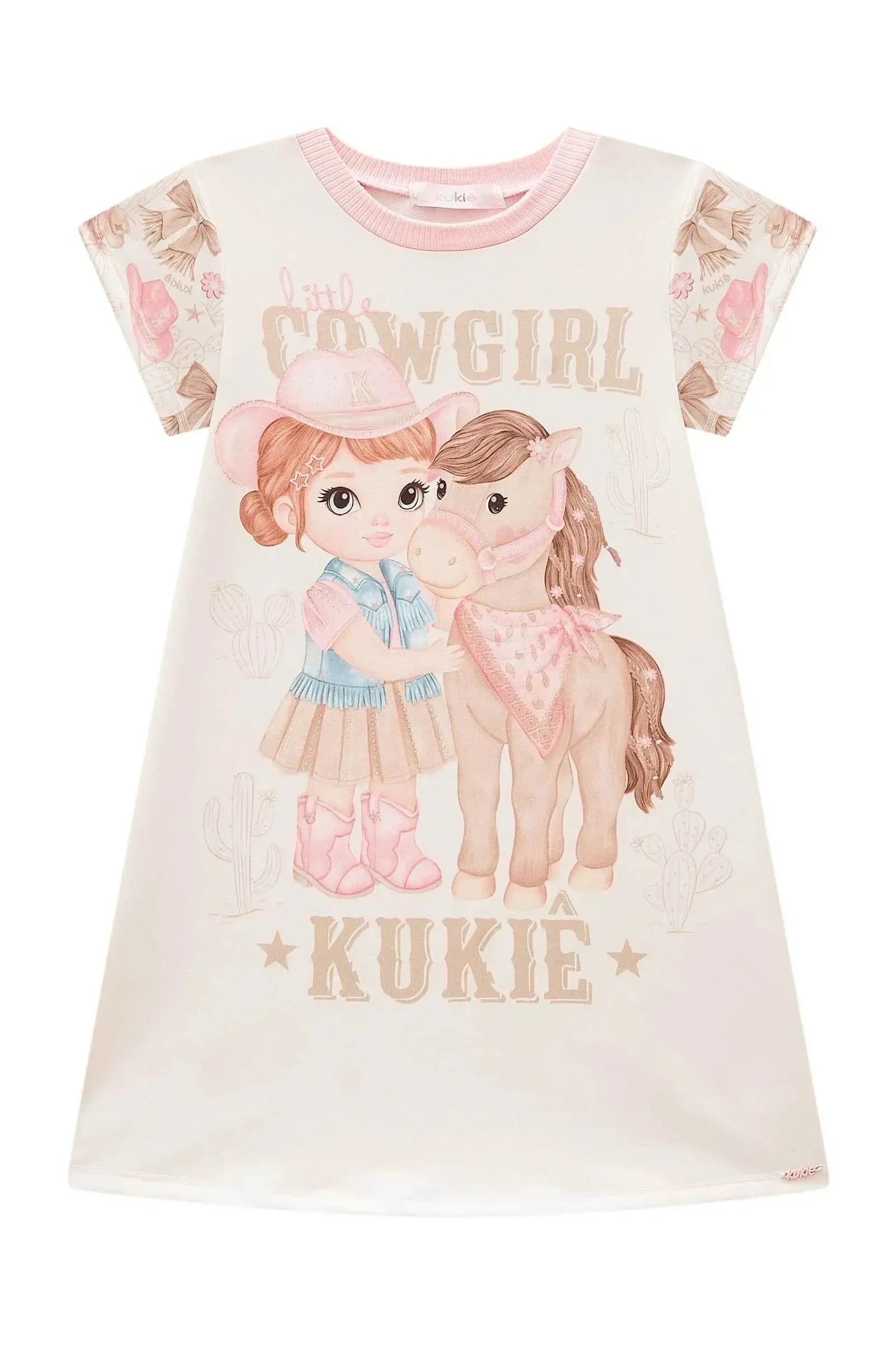 Vestido em Molecotton 99436 Kukiê Infantil Menina