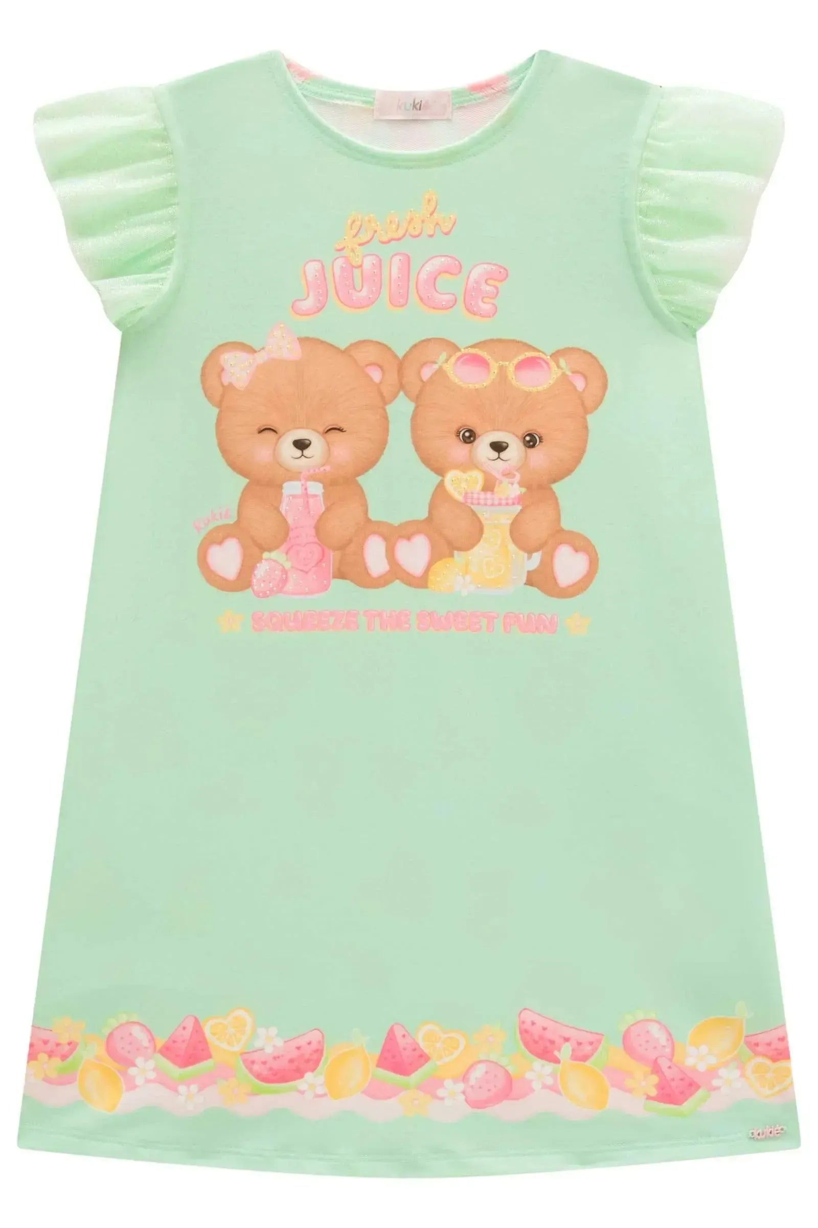 Vestido em Molecotton 99624 Kukiê Infantil Menina