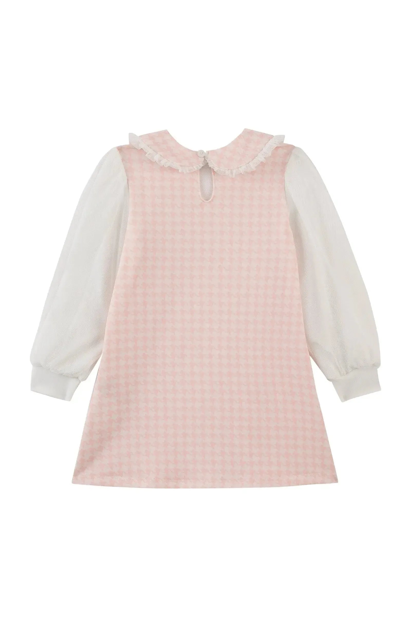 Vestido em Molecotton e Tule com Elastano 92123 Kukiê Bebê Menina