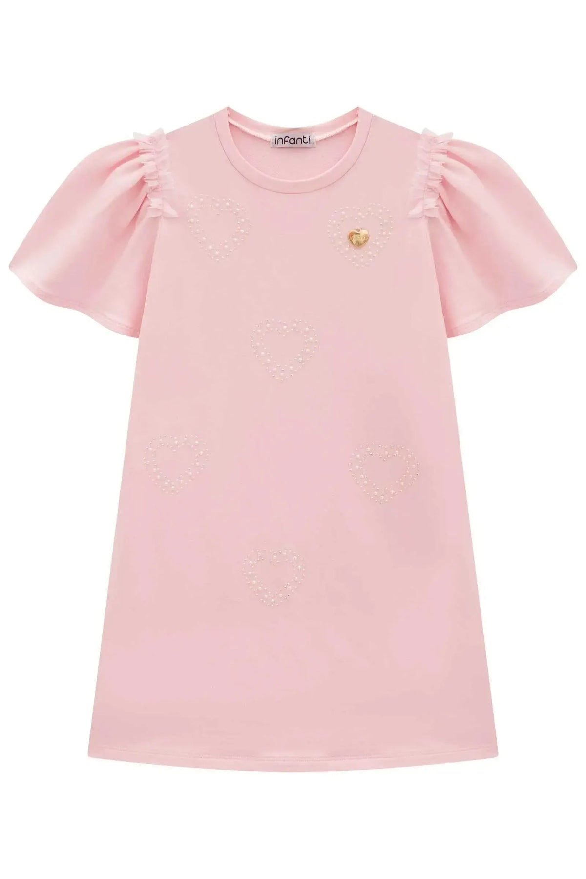 Vestido em Molevisco 98765 Infanti Infantil Menina