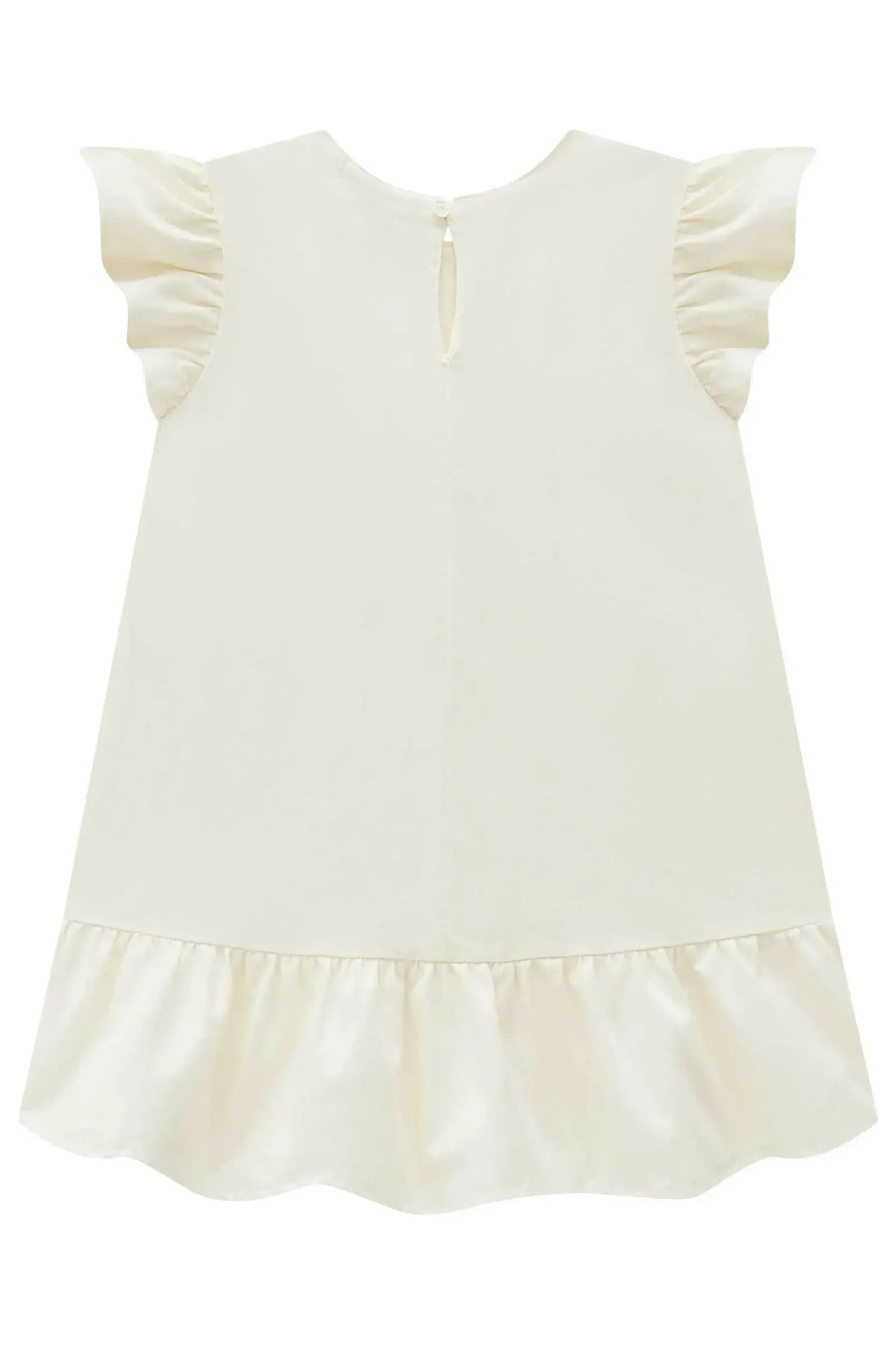 Vestido em Sarja com Elastano 97161 Infanti Infantil Menina