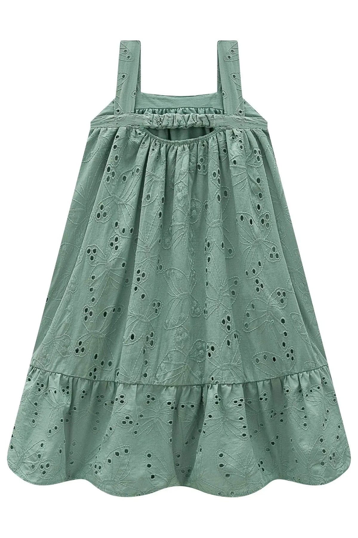 Vestido em Tecido Bordado 98948 Kukiê Infantil Menina