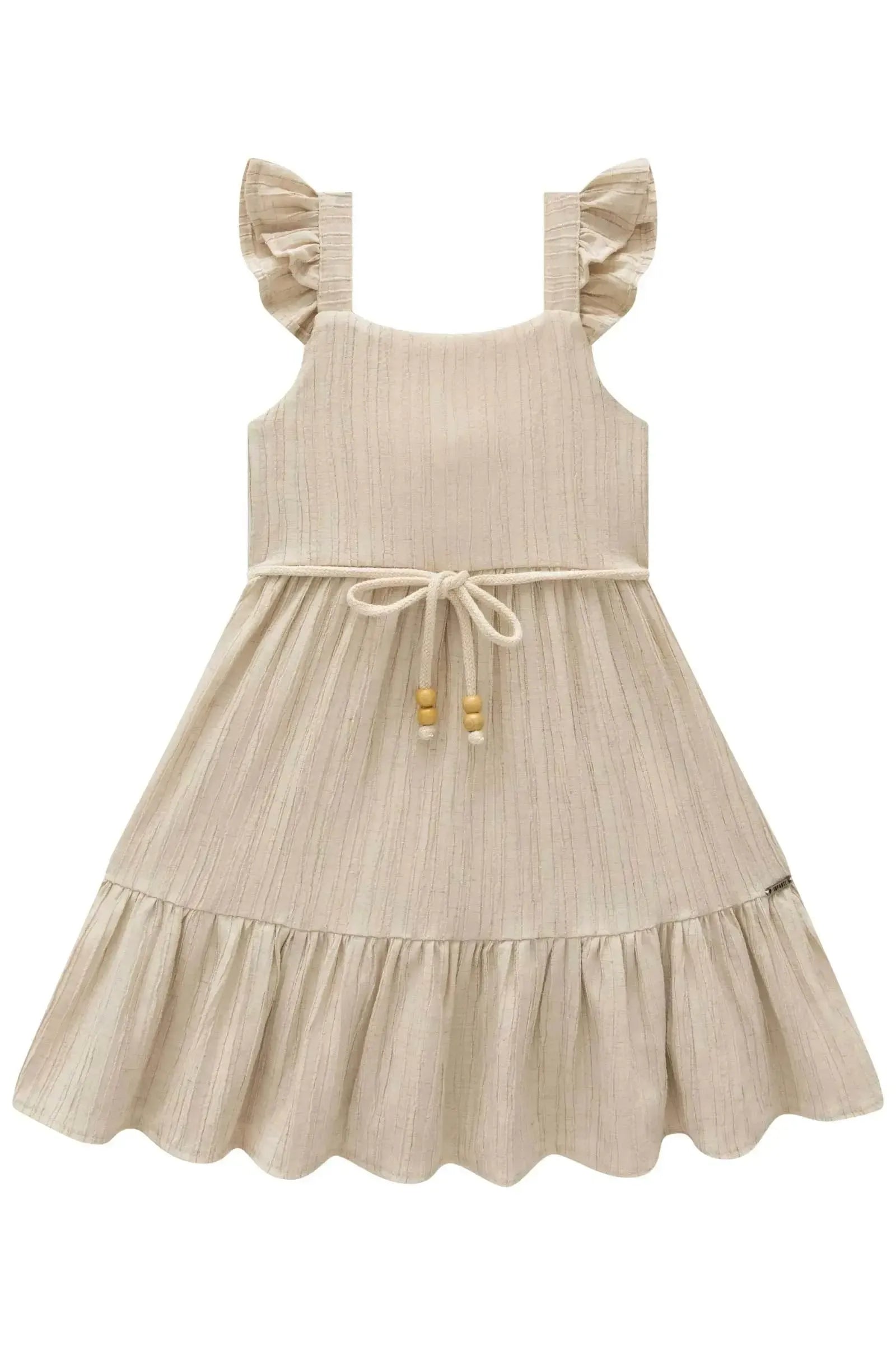 Vestido em Tecido Rayon Plissado 87947 Infanti Infantil Menina