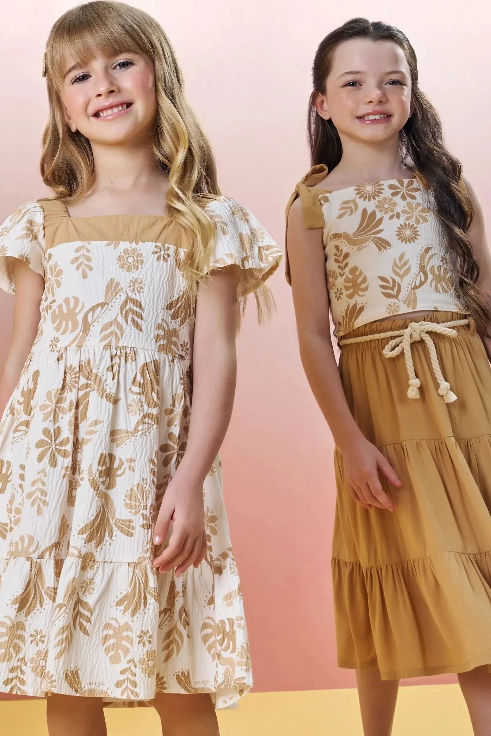 Vestido em Tecido Texturizado 82984 Infanti Infantil Menina