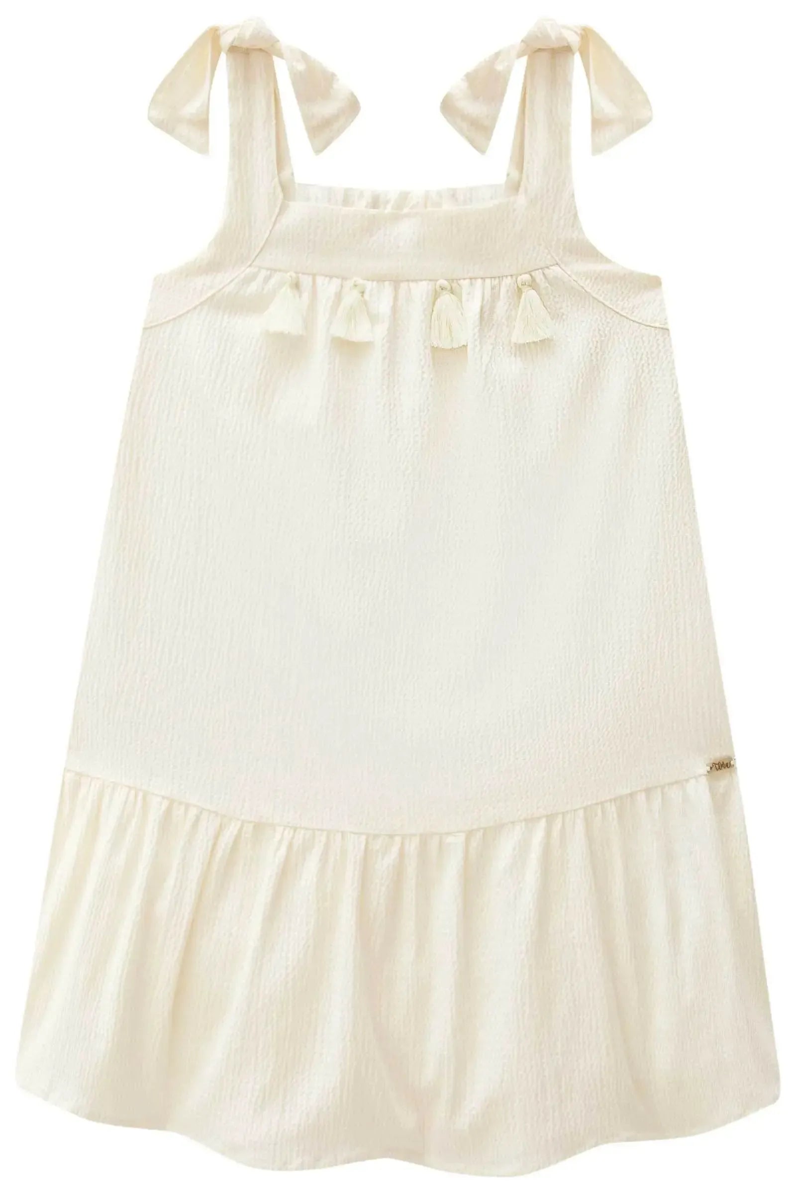 Vestido em Tecido Texturizado 88107 Infanti Infantil Menina