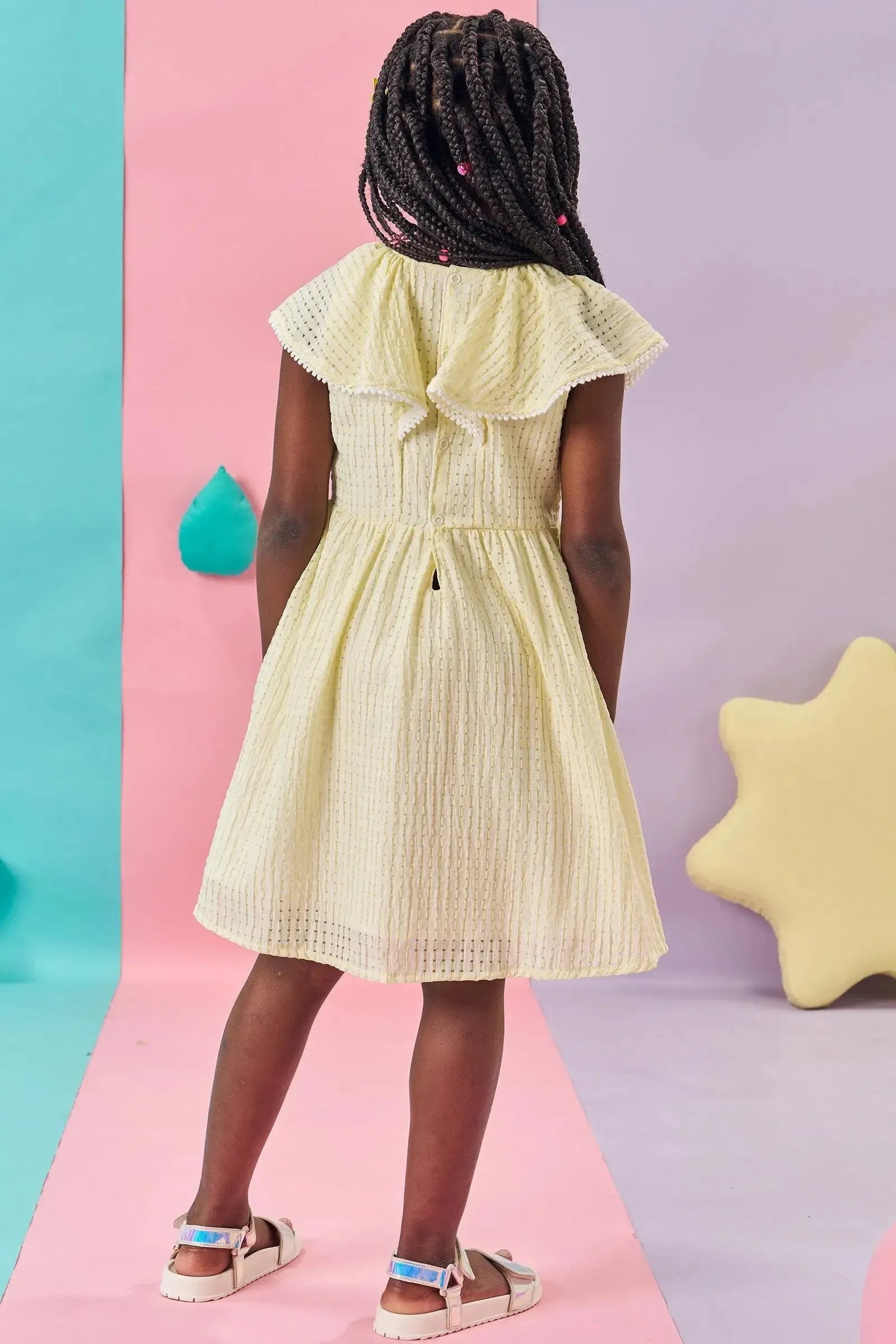 Vestido em Tecido Vichy 84223 Kukiê Infantil Menina