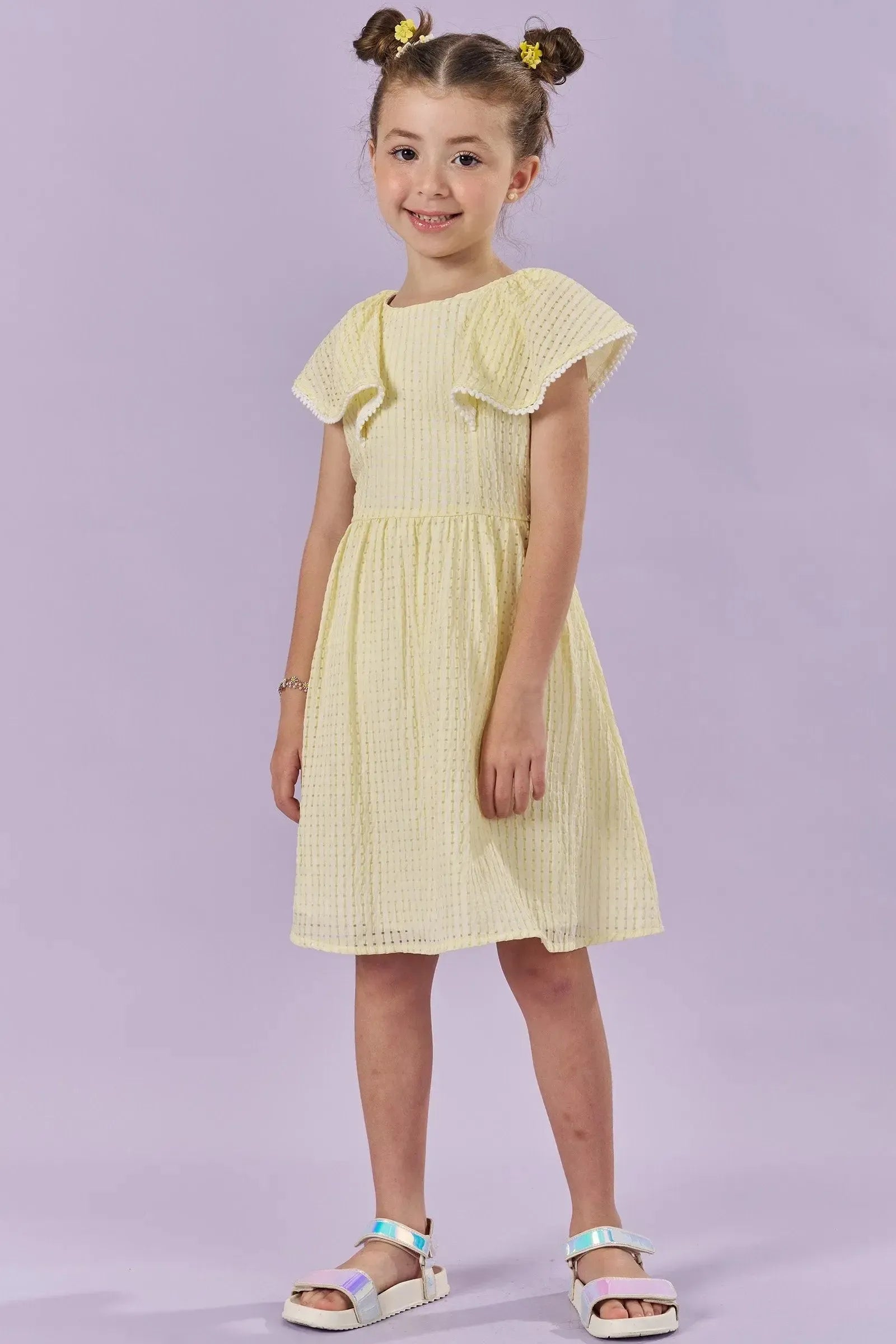 Vestido em Tecido Vichy 84223 Kukiê Infantil Menina