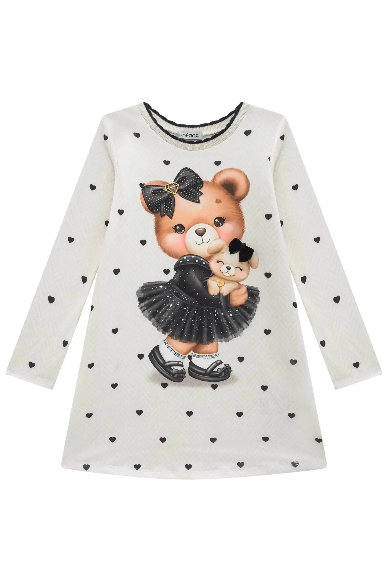 Vestido em Termoskin Peluciado 89212 Infanti Infantil Menina