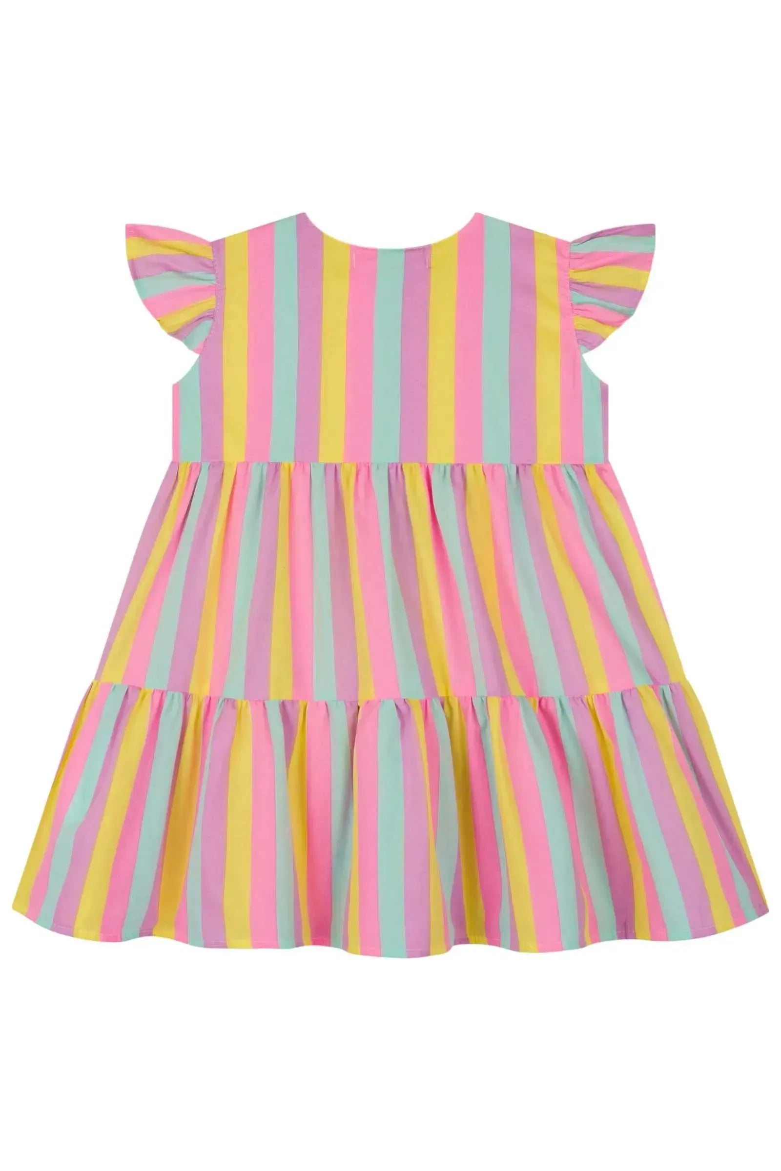 Vestido em Tricoline 100% Algodão 84824 Kukiê Bebê Menina
