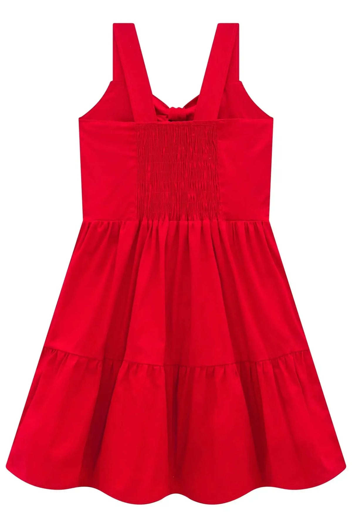 Vestido em Tricoline com Elastano 98264 Vic Teen Menina