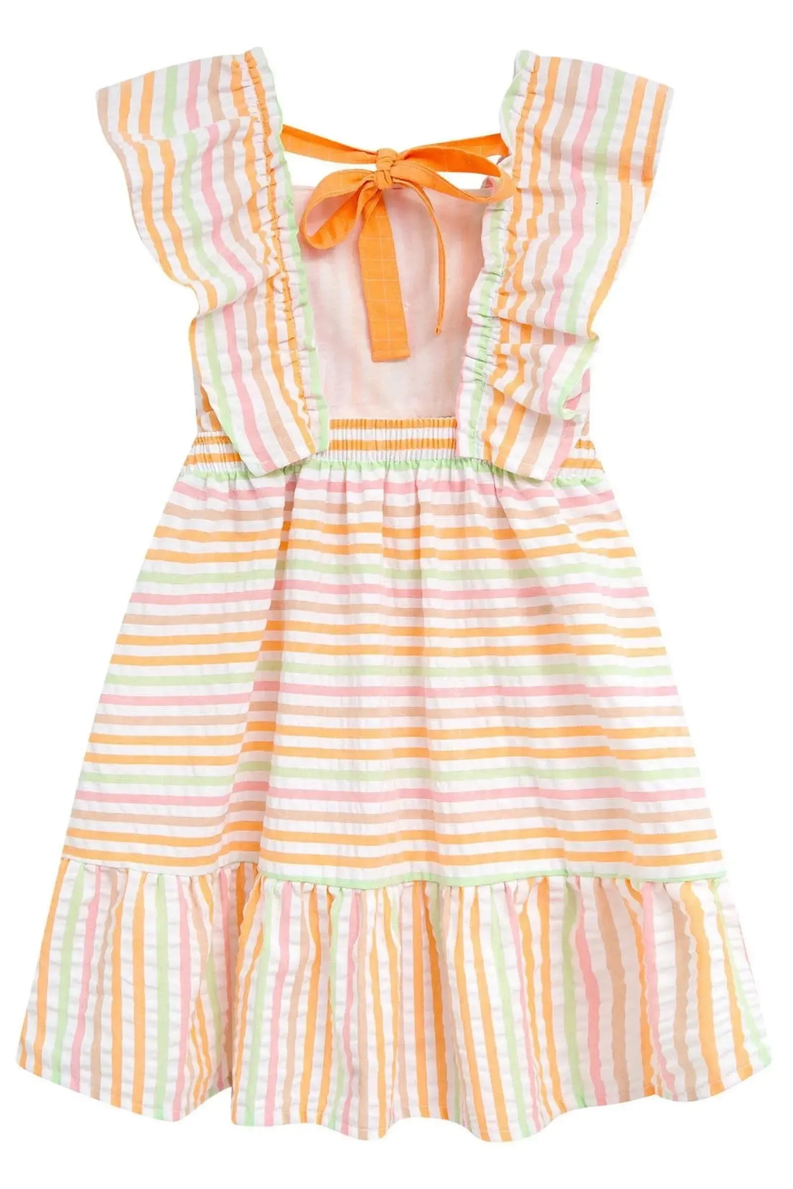 Vestido em Tricoline Listrado 96356 Kukiê Infantil Menina