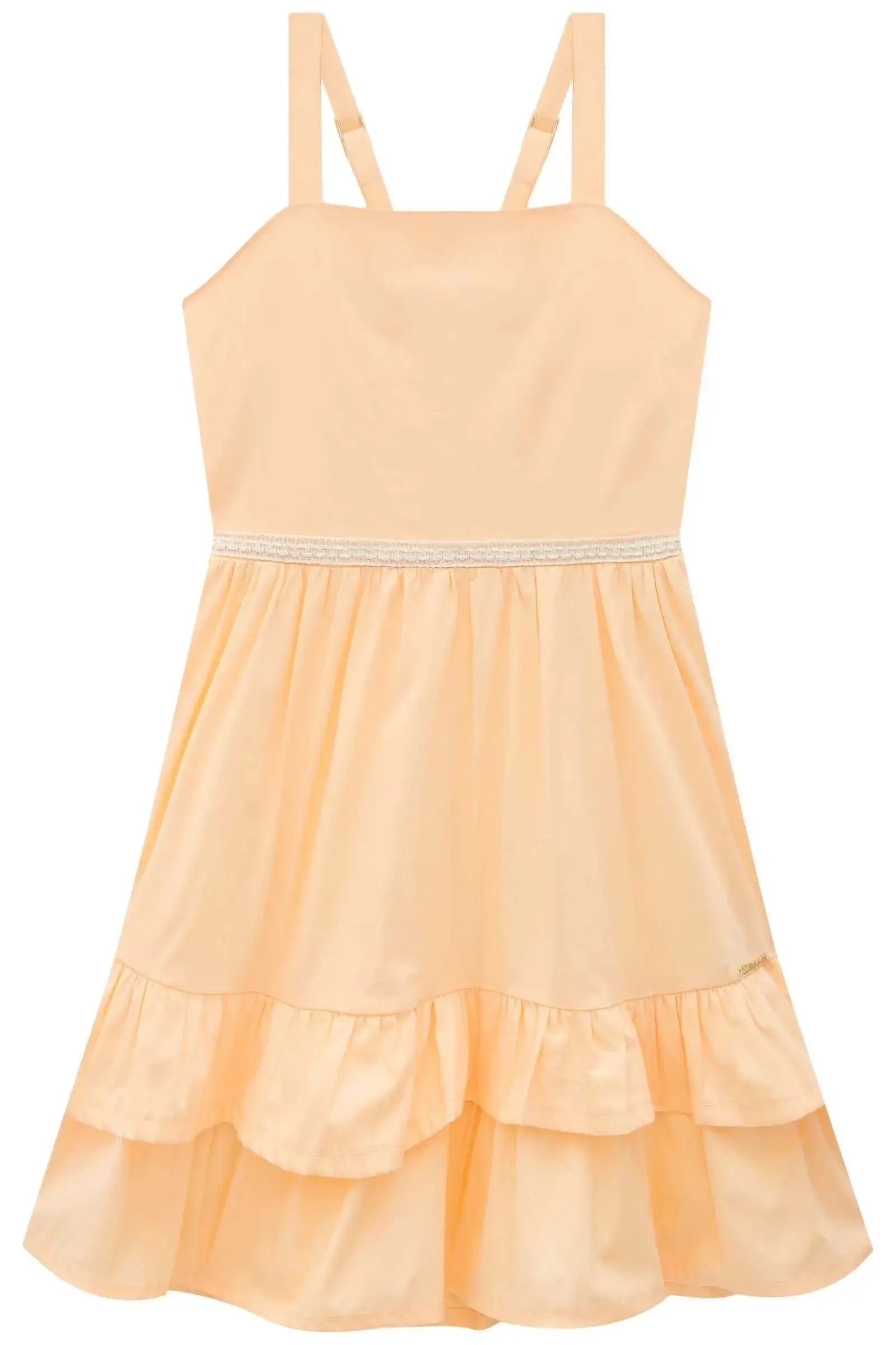 Vestido em Tricoline Mônaco com Elastano 95517 Lilimoon Teen Menina