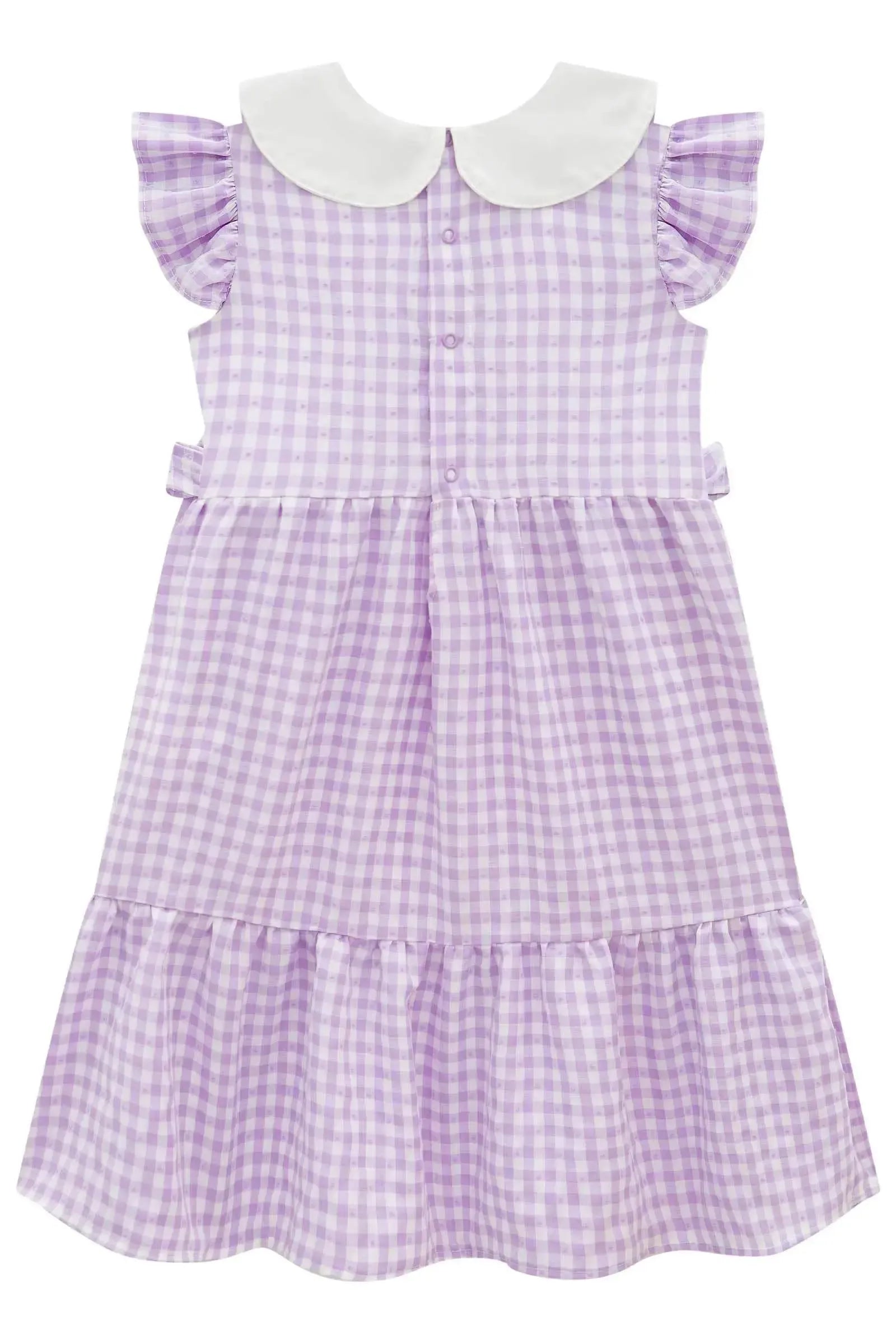 Vestido em Tricoline Vichy 99148 Infanti Infantil Menina