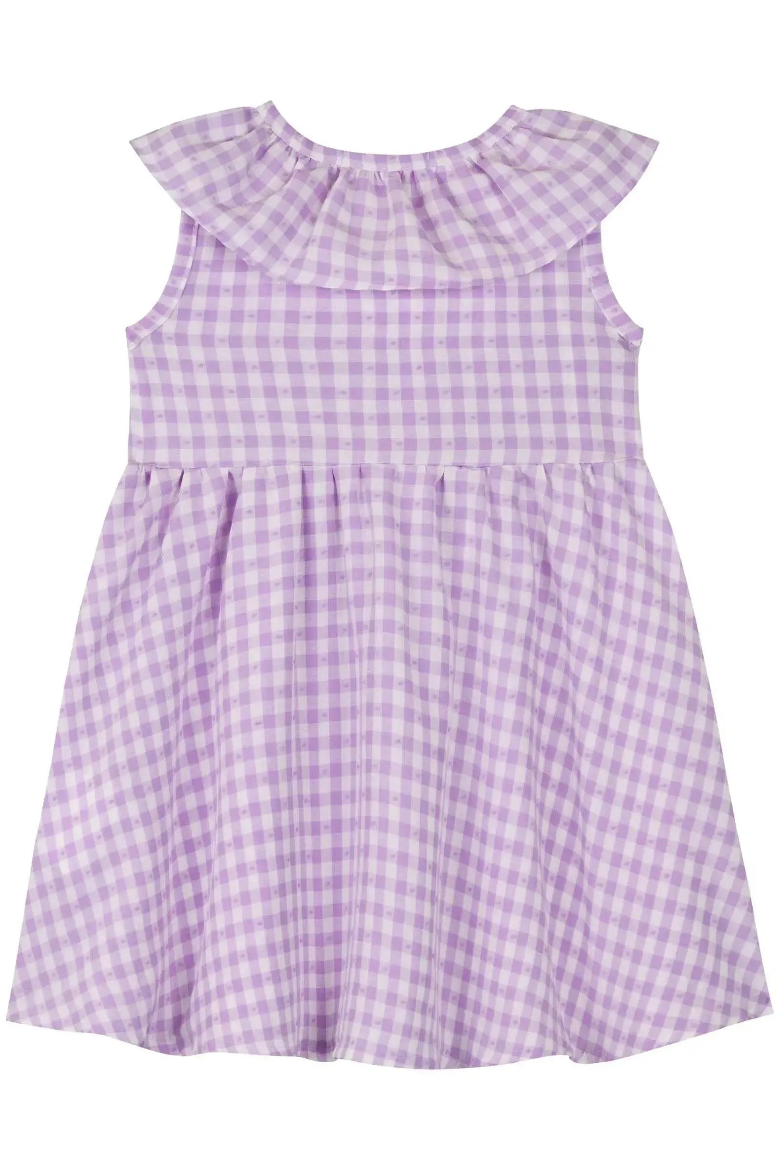Vestido em Tricoline Vichy Textura 84835 Kukiê Bebê Menina