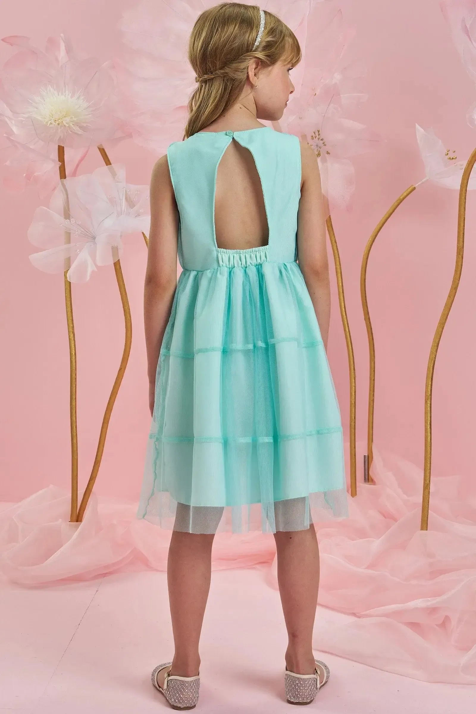 Vestido em Tule 84010 Infanti Infantil Menina