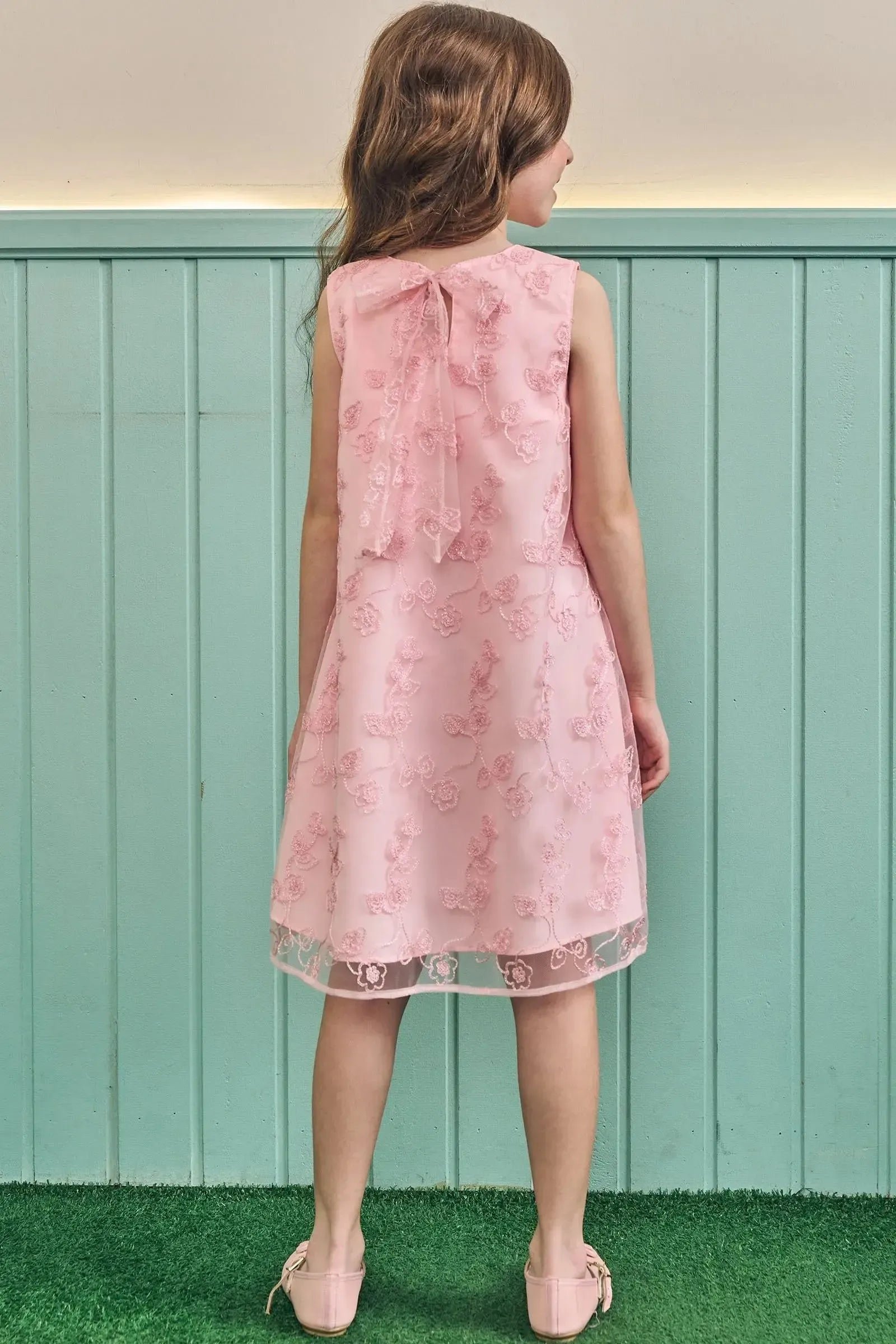 Vestido em Tule Bordado 83758 Kukiê Infantil Menina