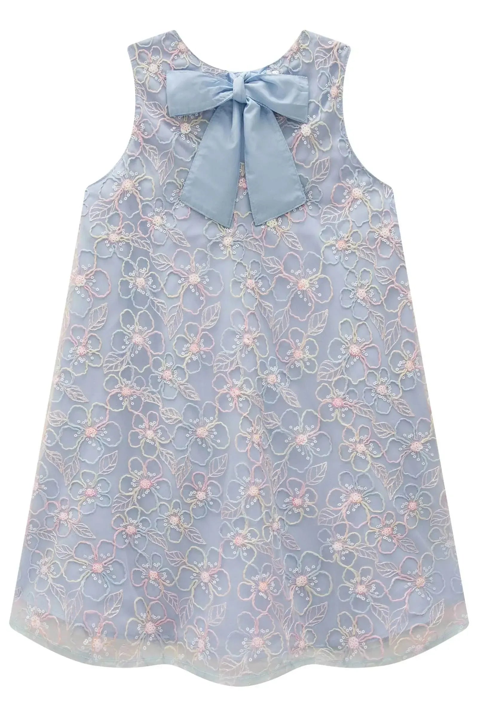 Vestido em Tule Bordado 98715 Kukiê Infantil Menina