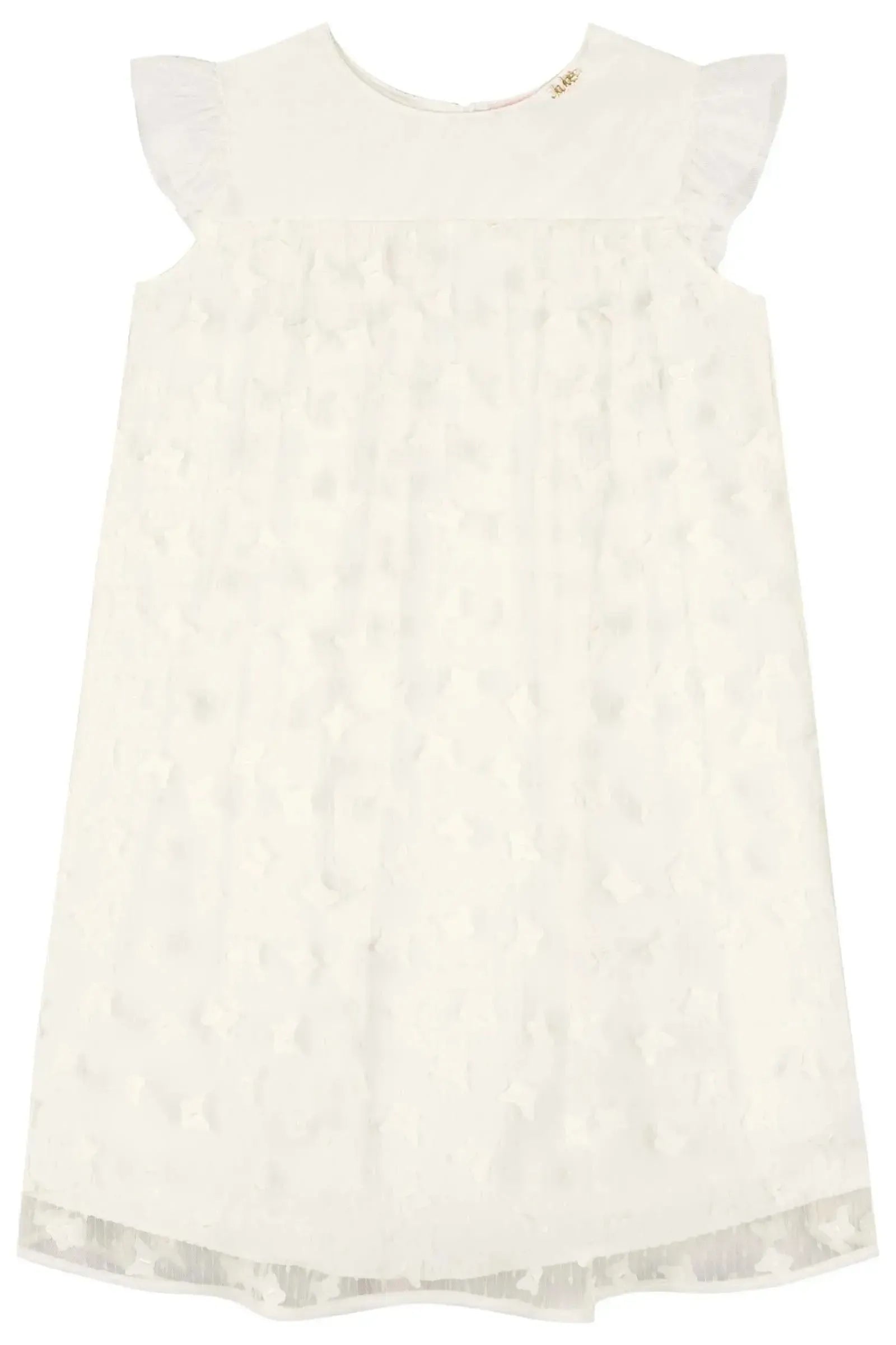 Vestido em Tule Bordado Borboletas 83751 Kukiê Infantil Menina