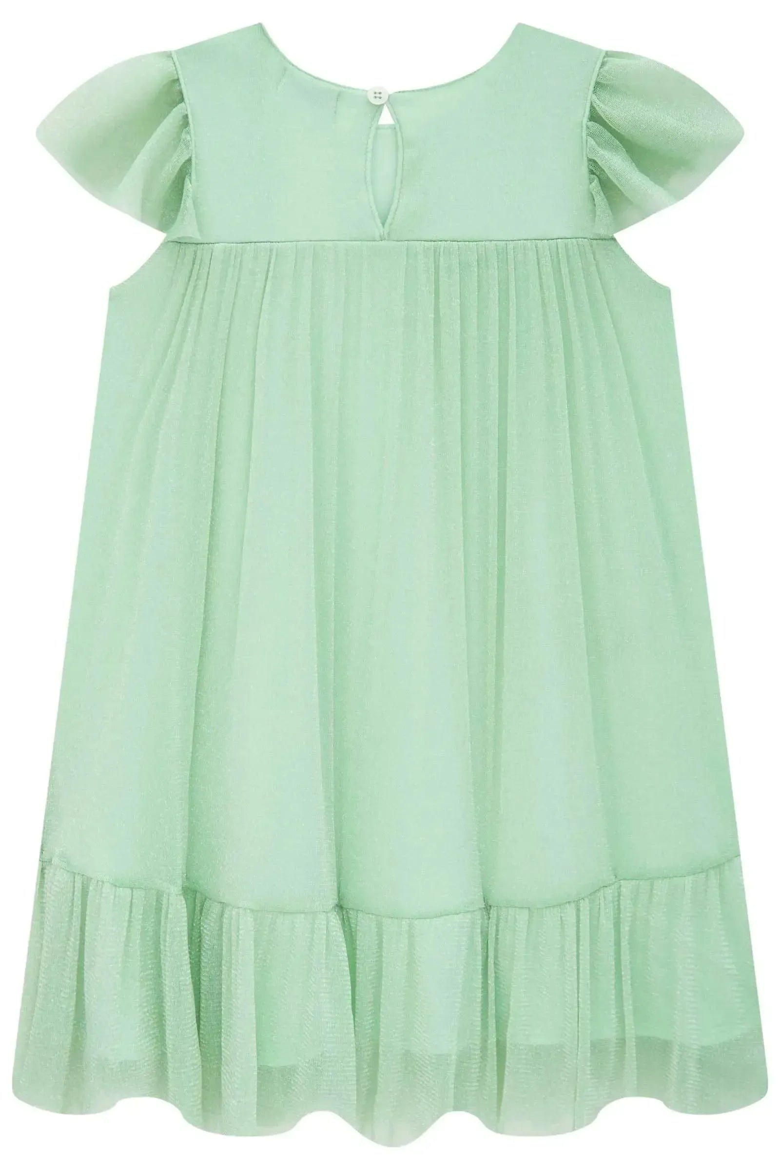 Vestido em Tule Brilho 90403 Infanti Infantil Menina