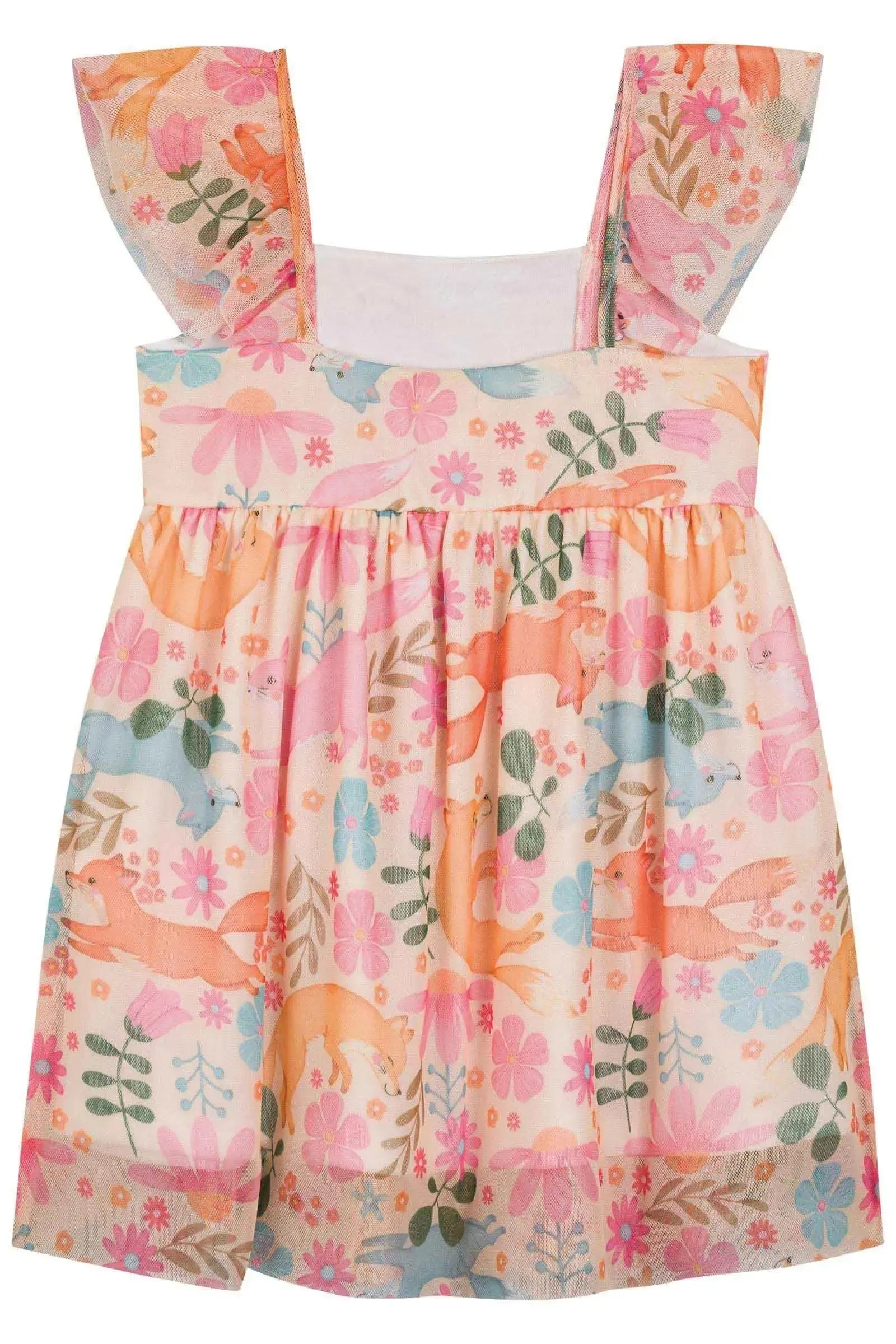 Vestido em Tule com Elastano 86737 Kukiê Bebê Menina