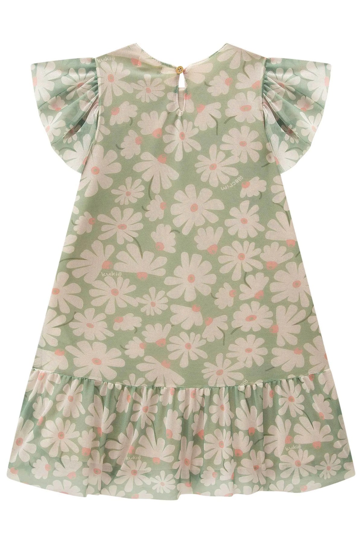 Vestido em Tule com Elastano 98541 Kukiê Infantil Menina