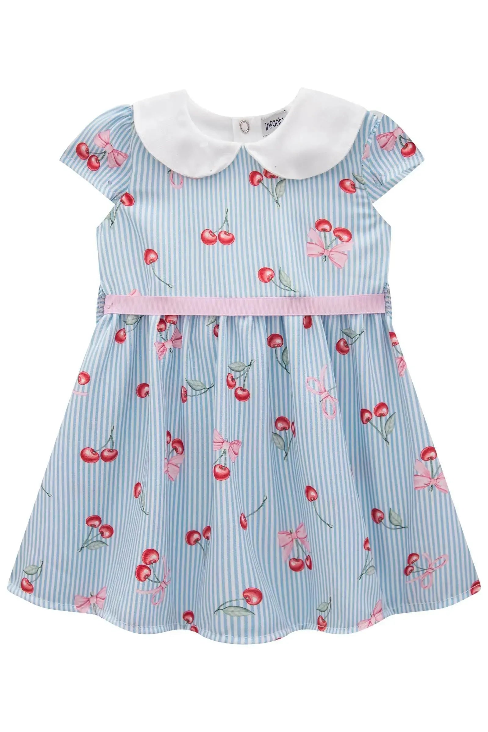 Vestido em Visco Twill 83591 Infanti Bebê Menina