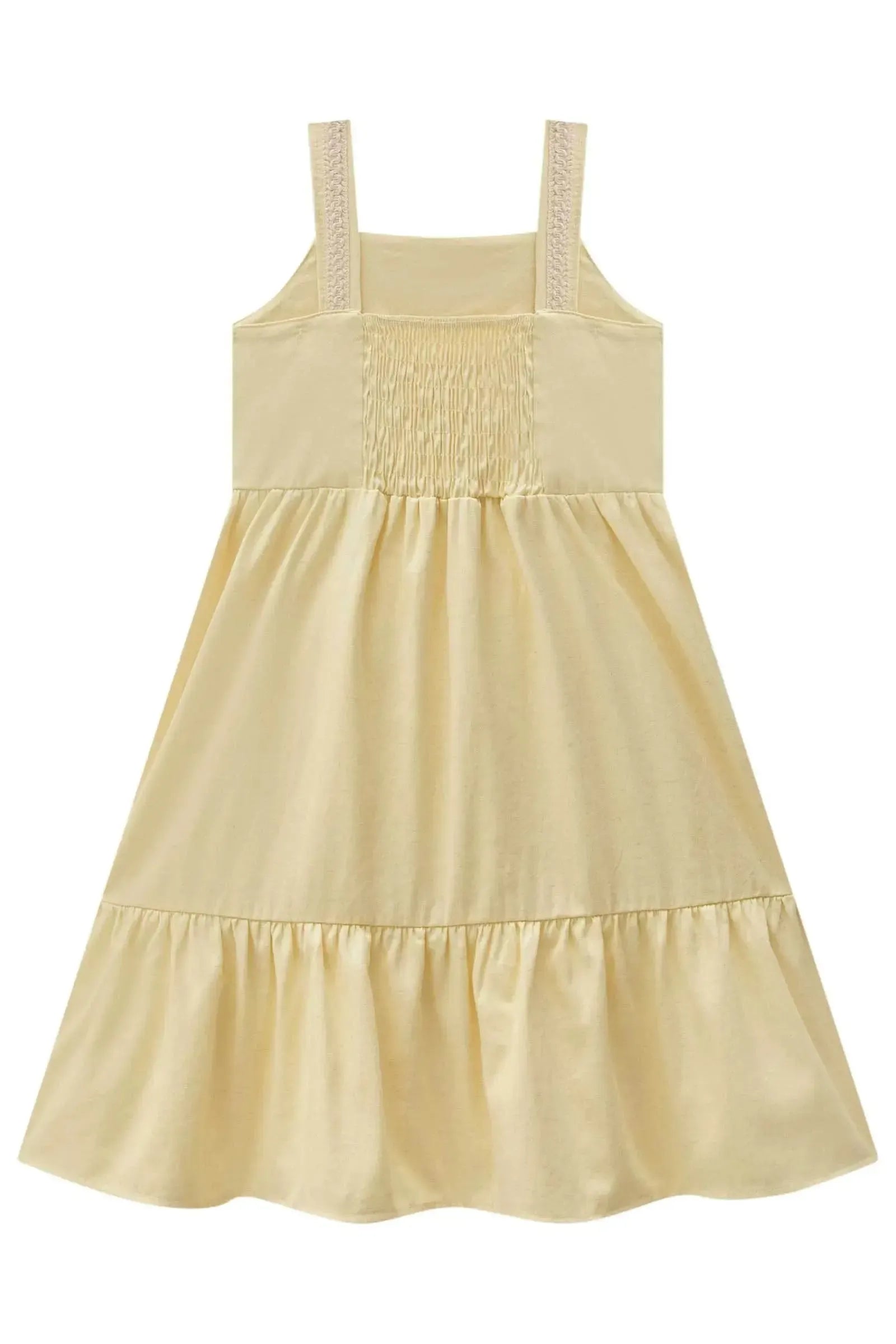 Vestido em Viscolinho Sarjado 98298 Kukiê Infantil Menina