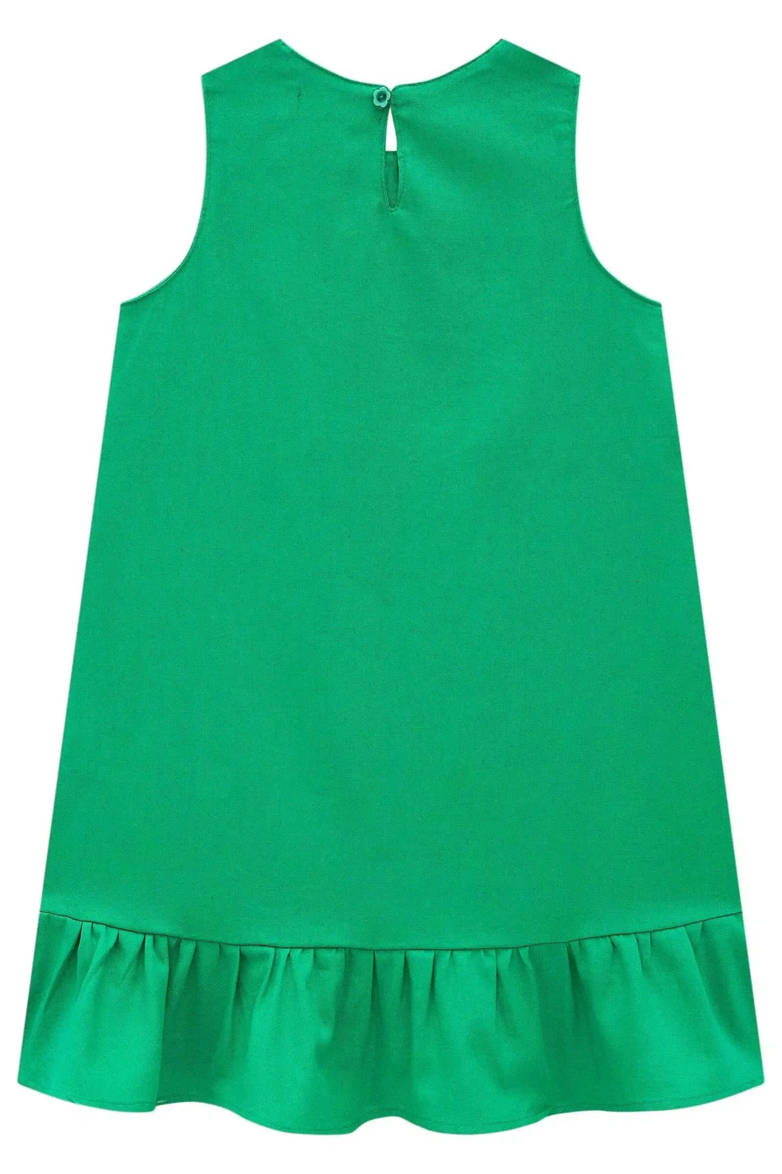Vestido em Viscolinho Sarjado 98658 Kukiê Infantil Menina