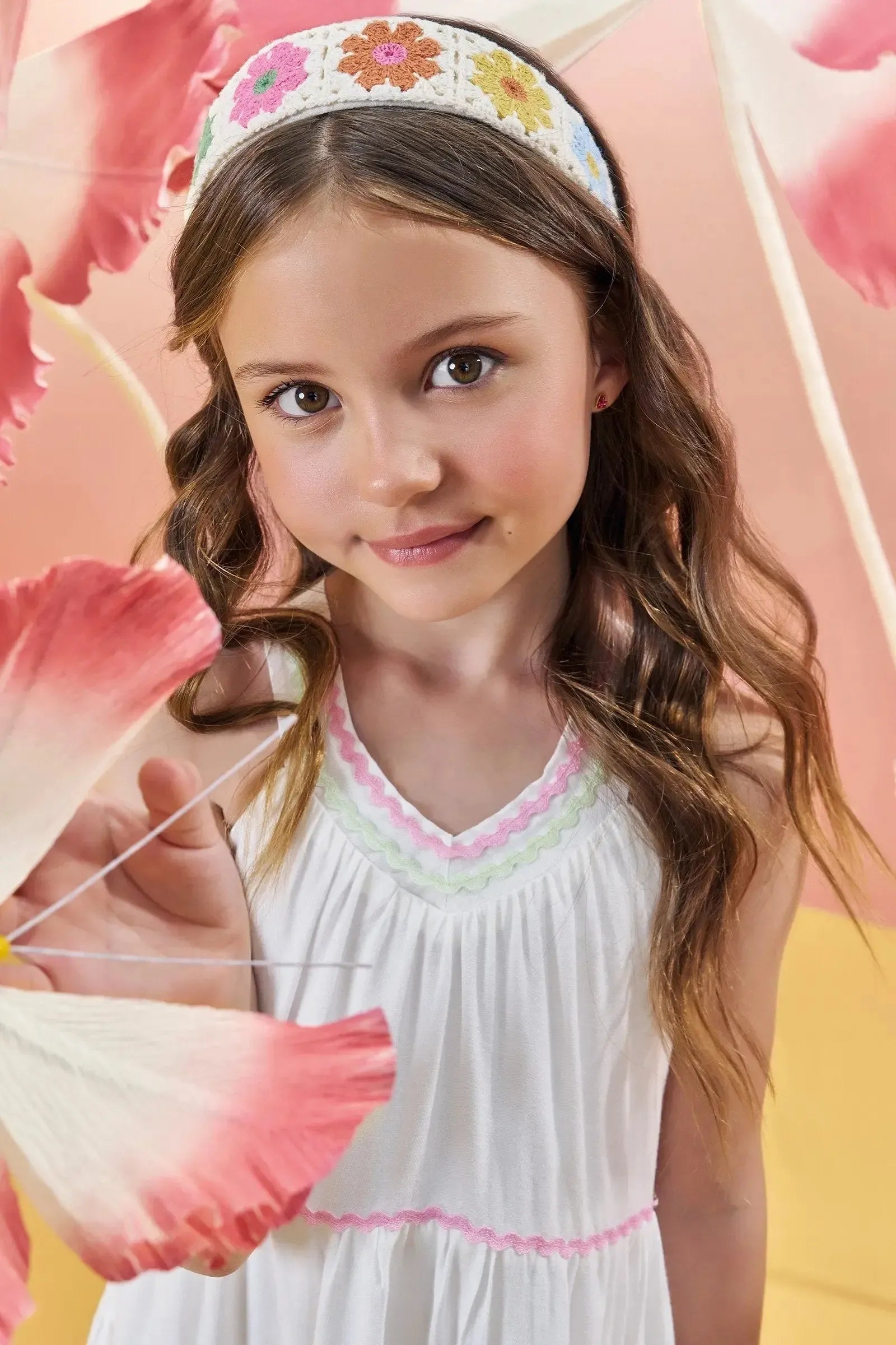 Vestido em Viscose 82962 Infanti Infantil Menina