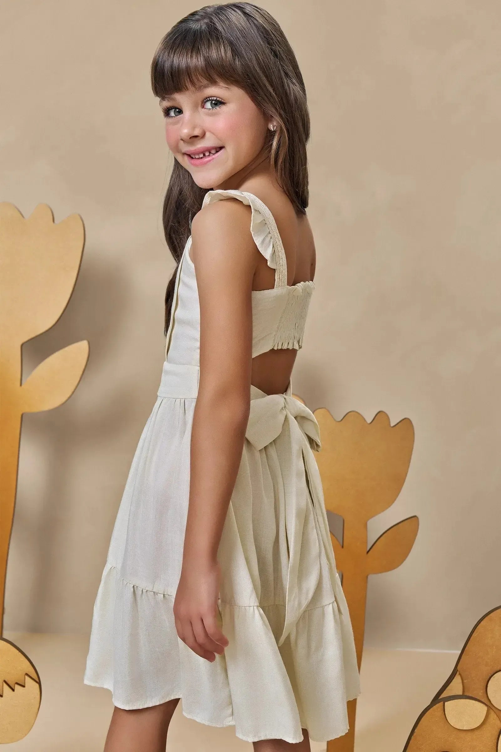 Vestido em Viscose 93274 Infanti Infantil Menina