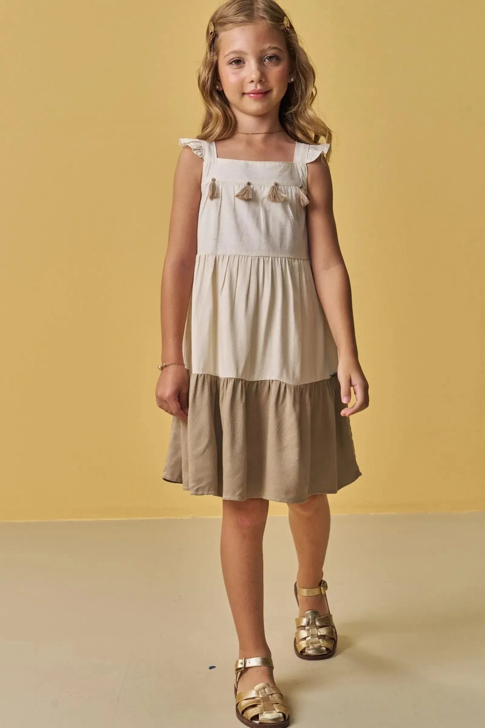 Vestido em Viscose Lírio 89107 Infanti Infantil Menina