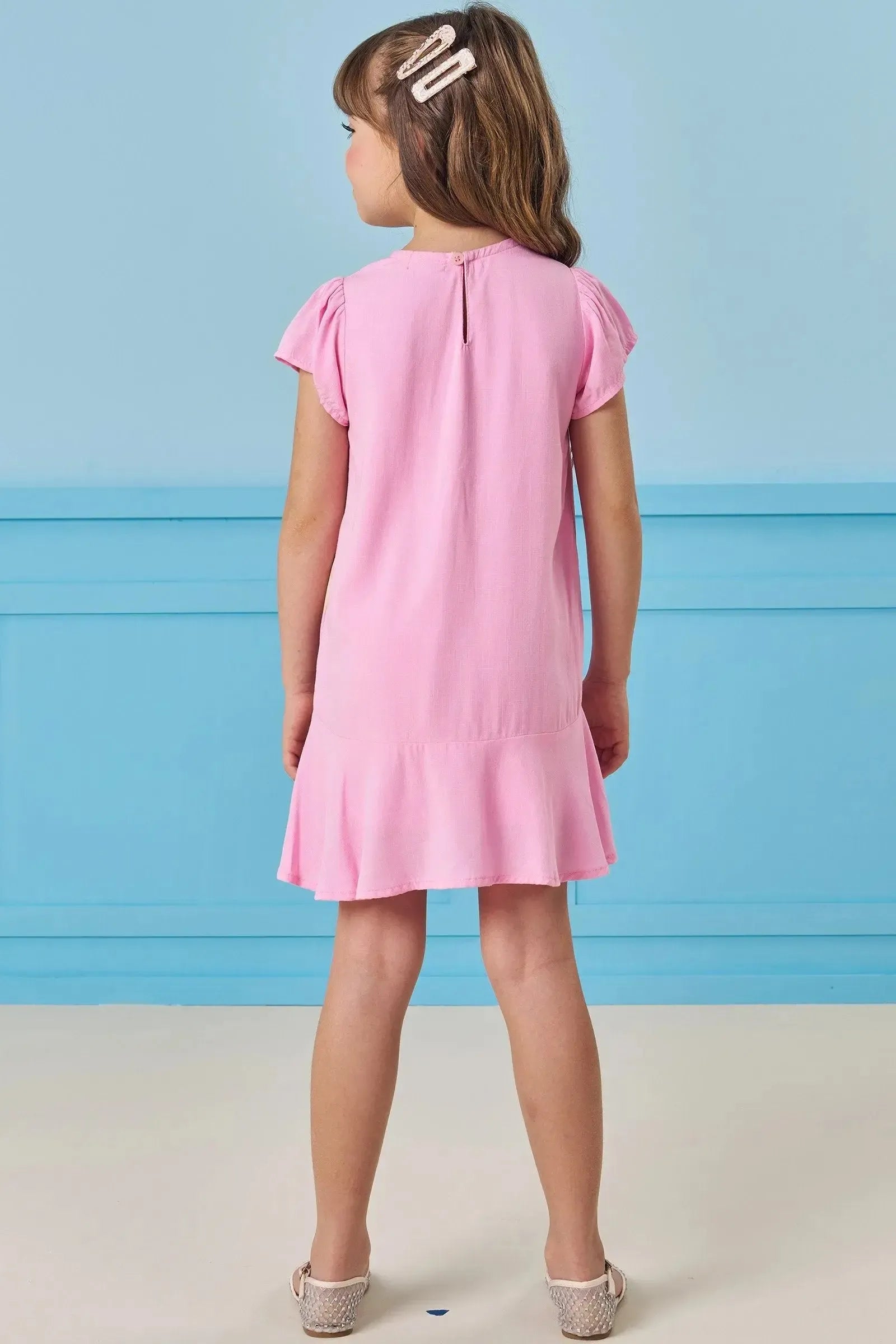 Vestido em Viscose Nice 84377 Infanti Infantil Menina