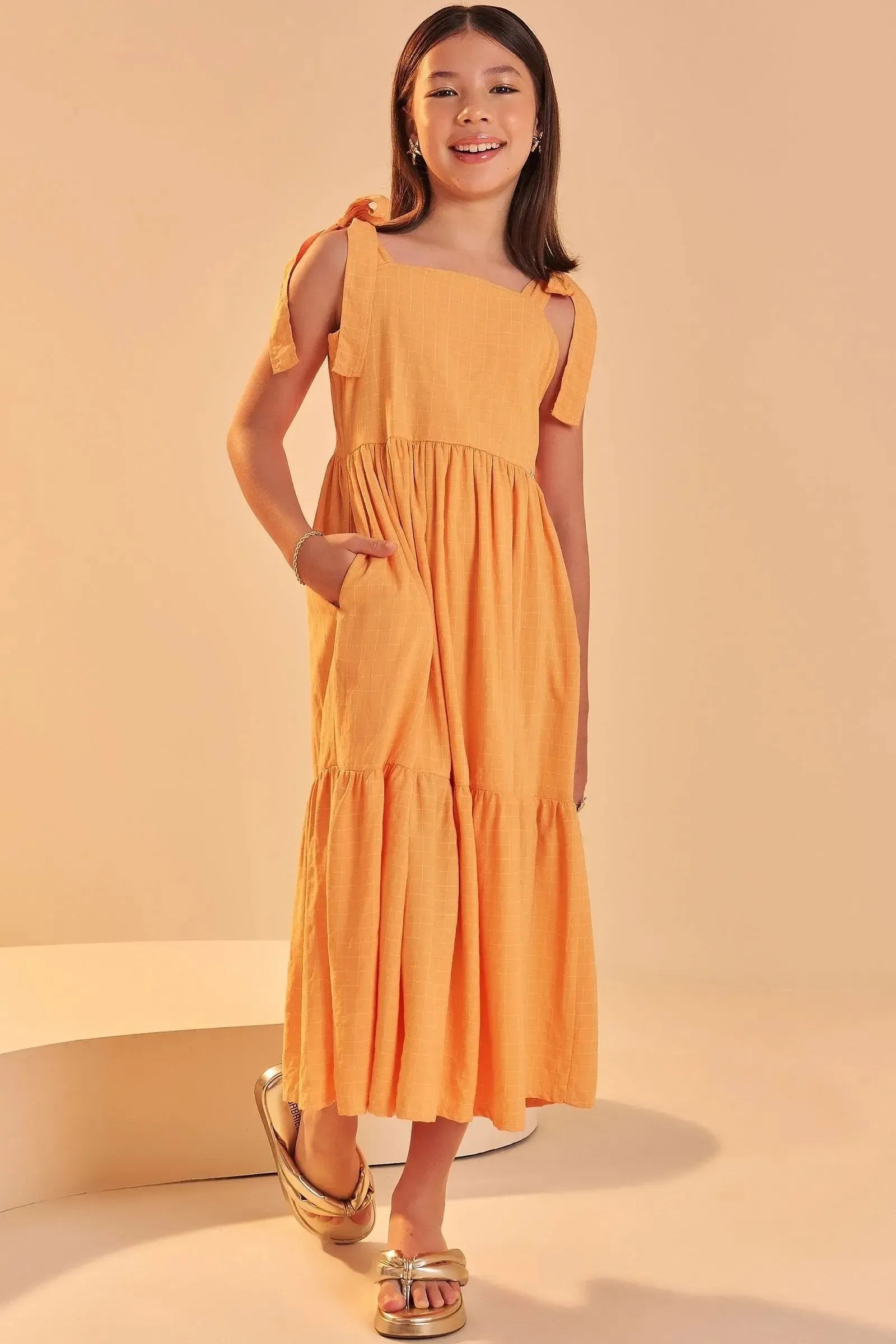 Vestido em Viscose Ryon 83665 Lilimoon Teen Menina