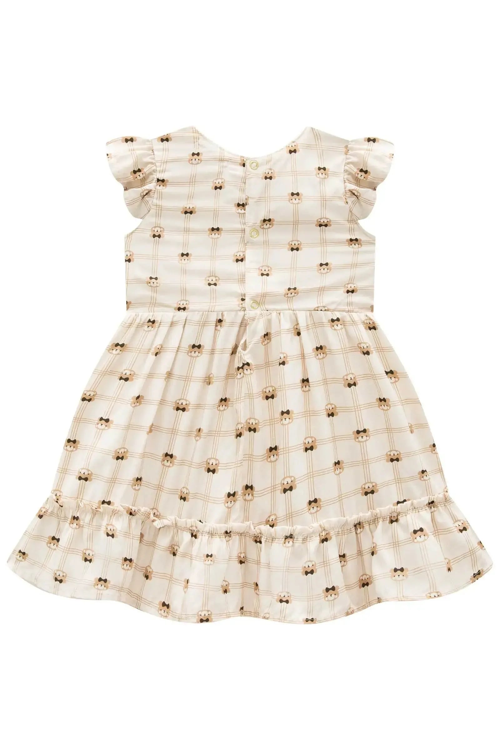 Vestido em Viscose Sarjada 93452 Infanti Bebê Menina