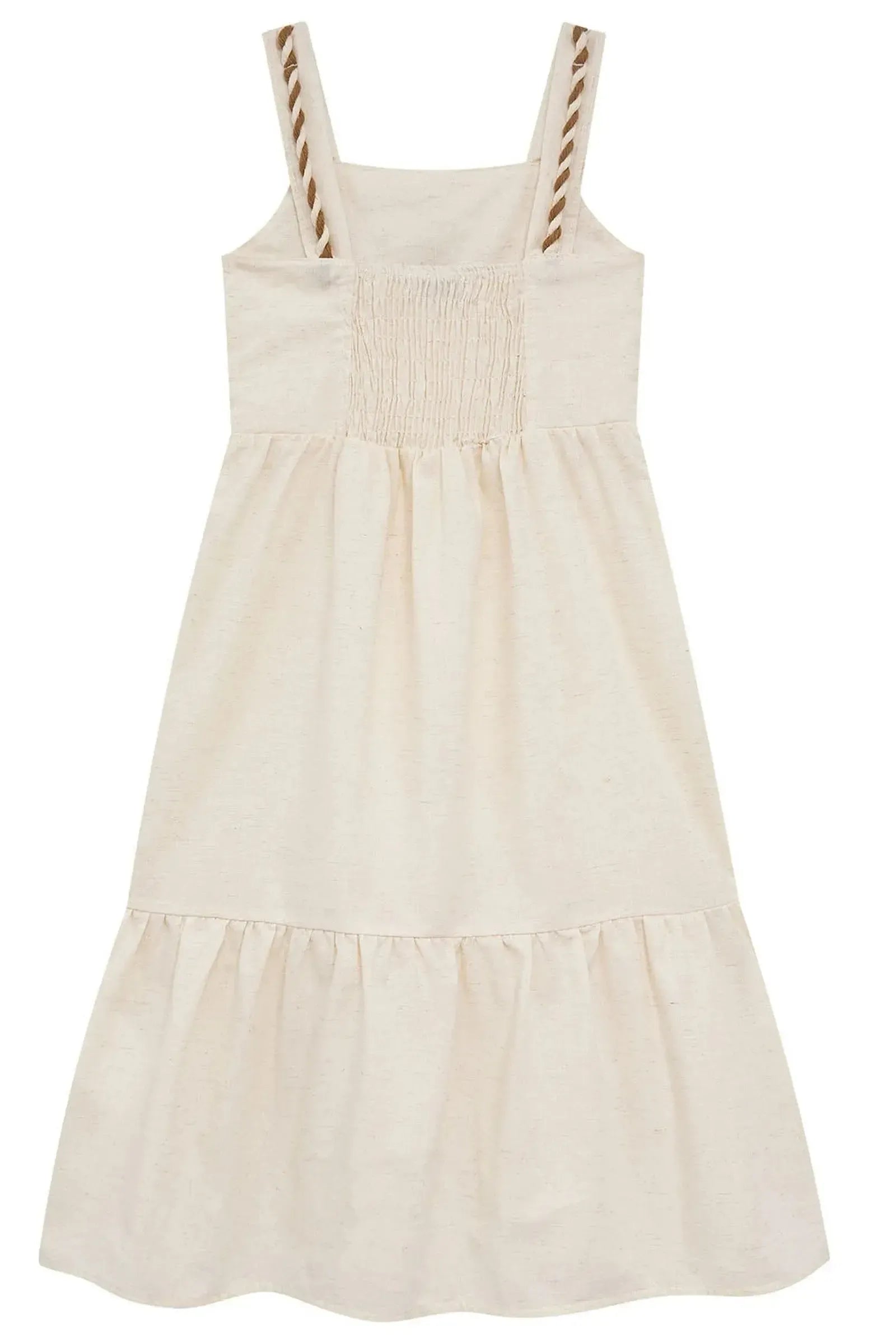 Vestido Midi em Linho Deluxe 94261 Kukiê Infantil Menina