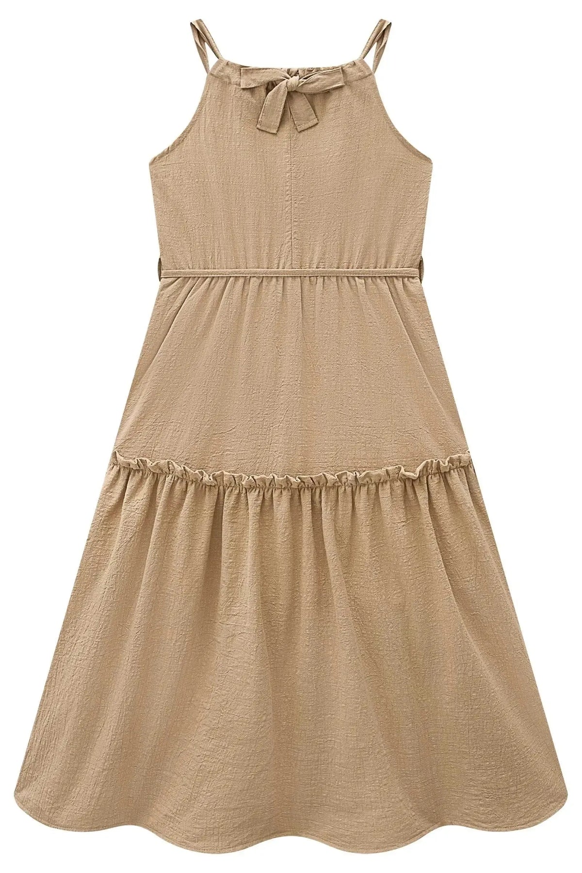 Vestido Midi em Linho Pacific 99452 Lilimoon Teen Menina