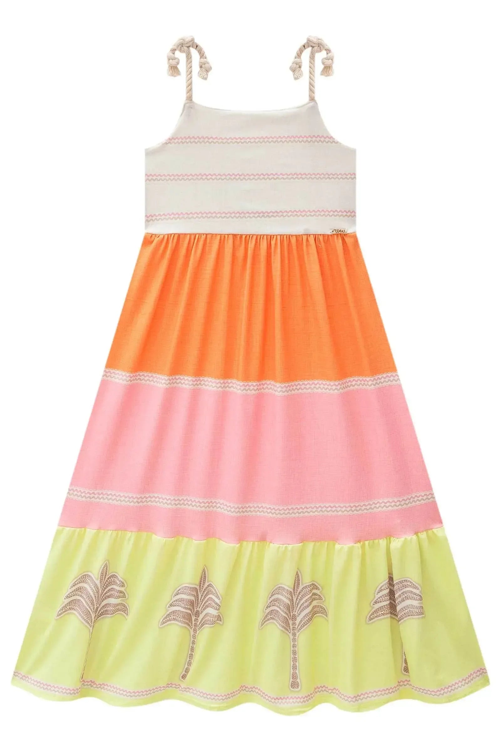 Vestido Midi em Malha Fresh 82932 Infanti Infantil Menina