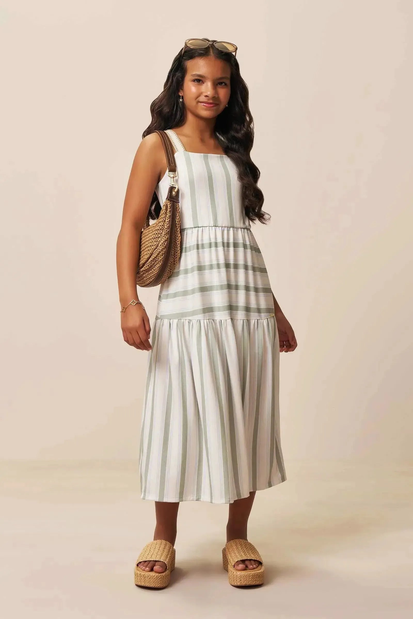 Vestido Midi em Malha Fresh 94428 Vic&Vicky Teen Menina